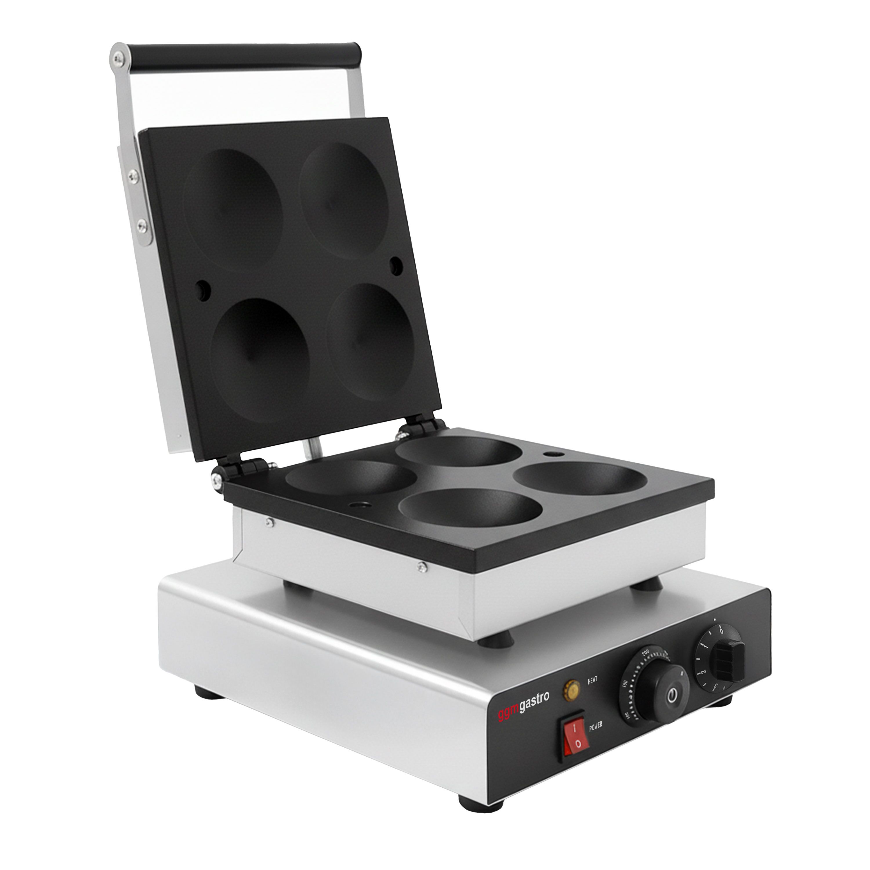 Gaufrier – simple – manuel – 1,75 kW – Forme : 4 pancakes américains