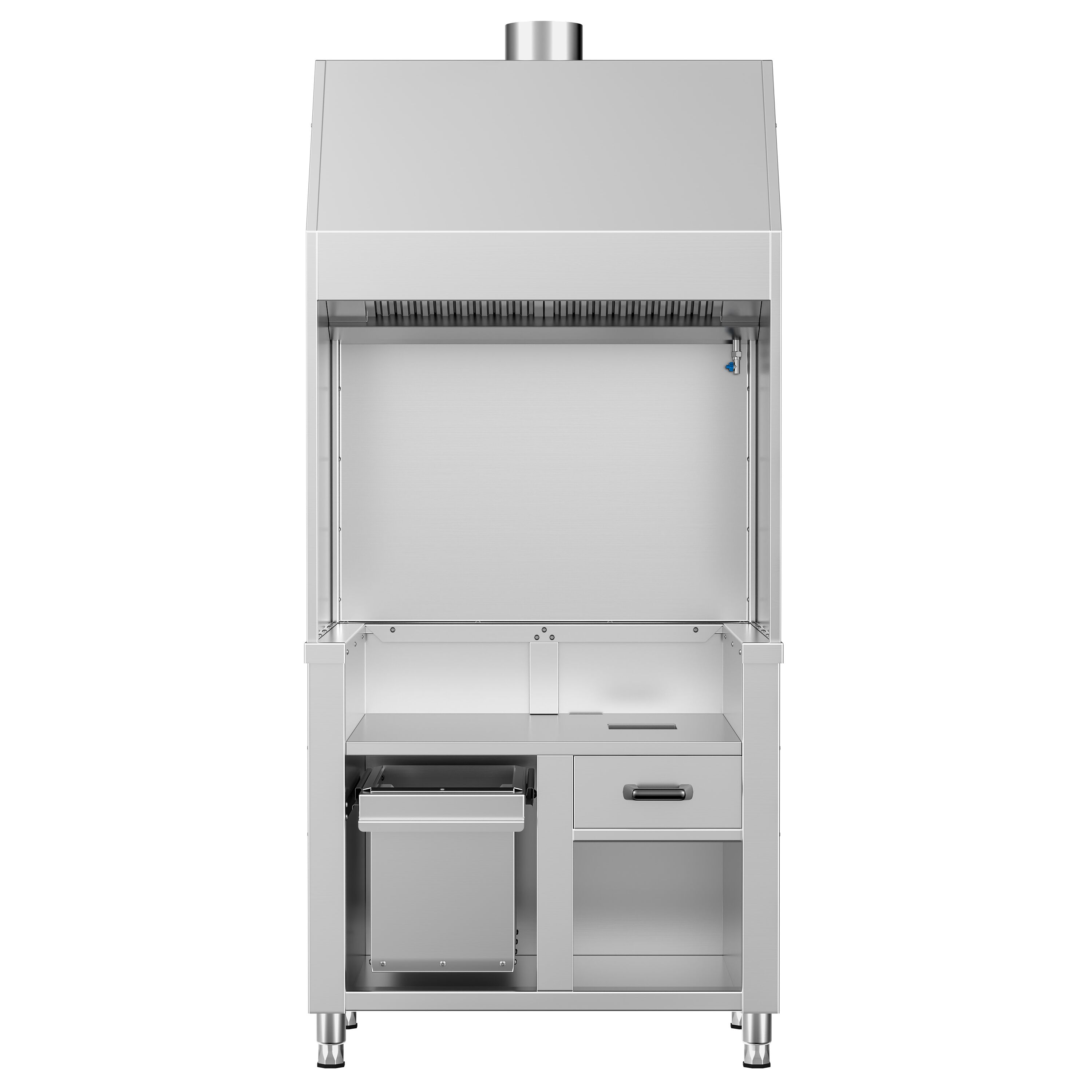 Élément neutre pour grill à charbon de bois / à gaz BERLIN – 960 mm – inox