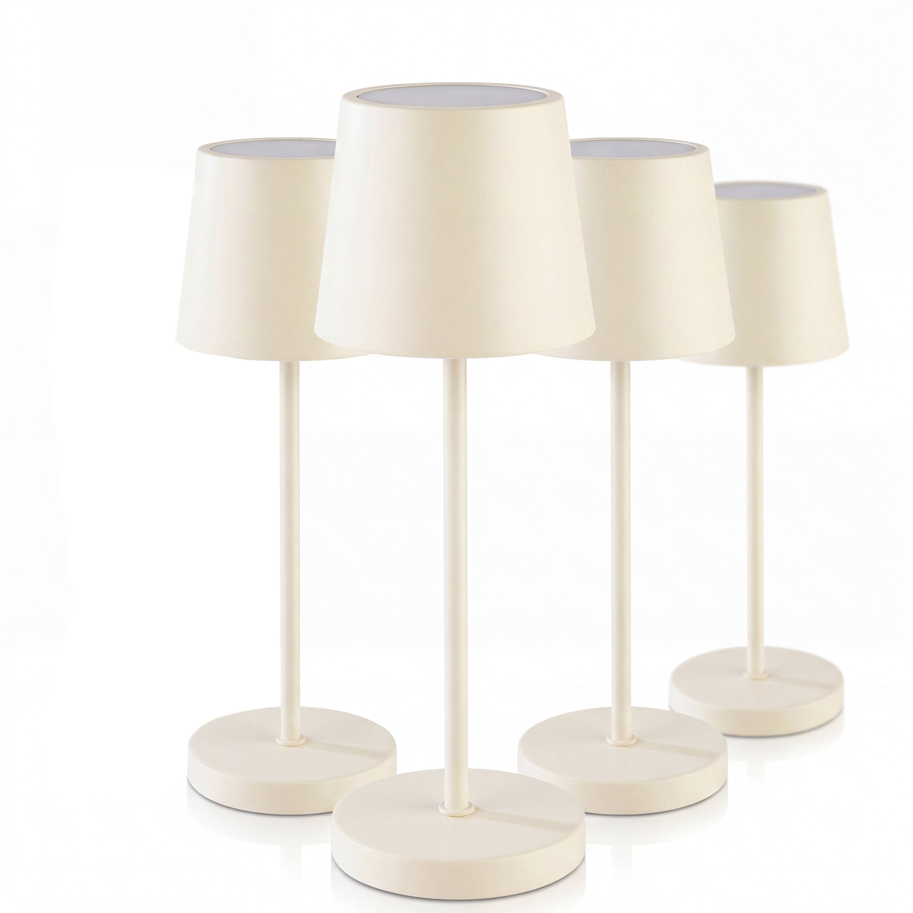 (4 pièces) Lampe de table – MERLE MINI – dimmable en 3 niveaux – Ø 90 mm – Whisper White