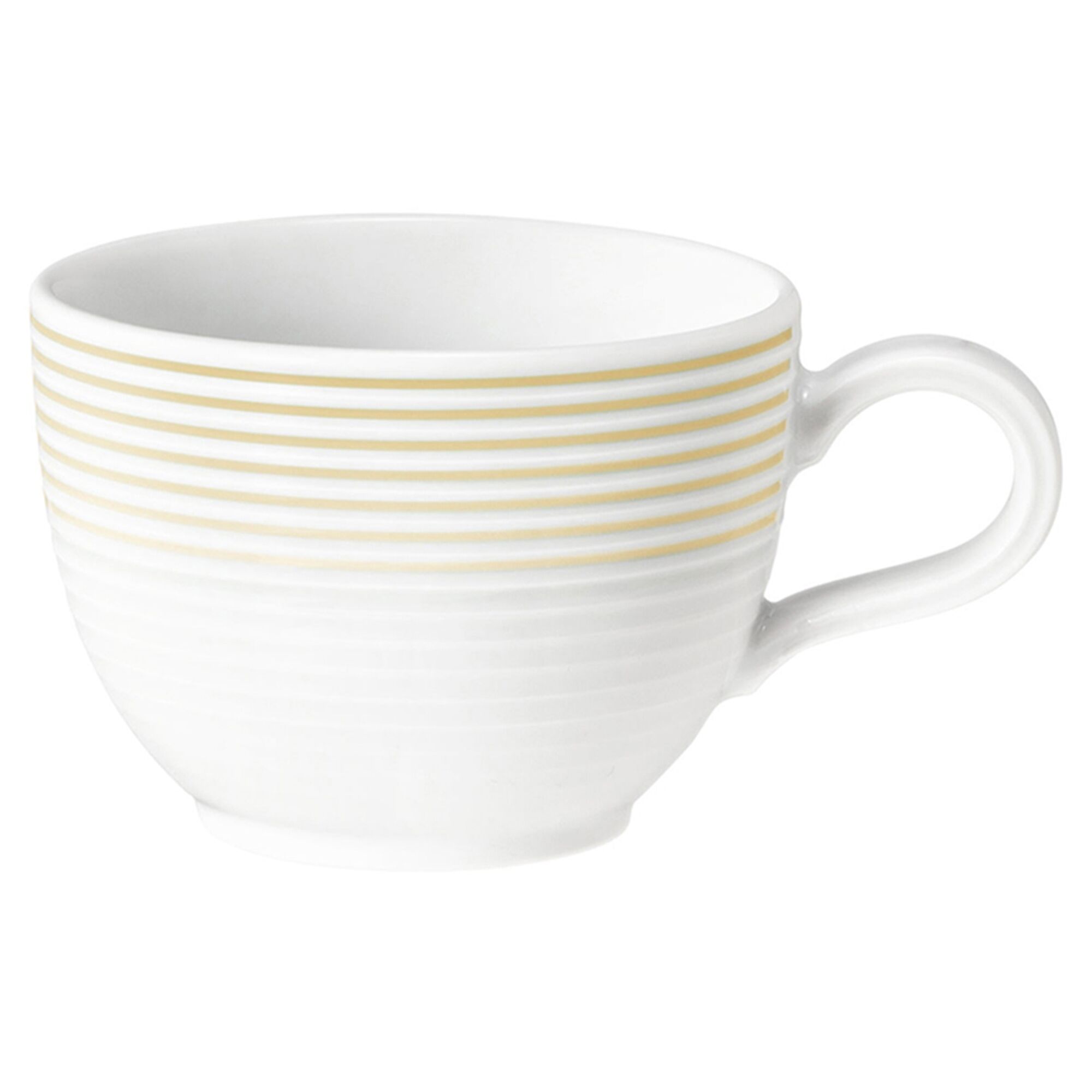(6 pieces) SELTMANN WEIDEN | Porcelain Coffee Cups Blues – Sand Beige, Tulip Design – 180 ml – Dishwasher Safe