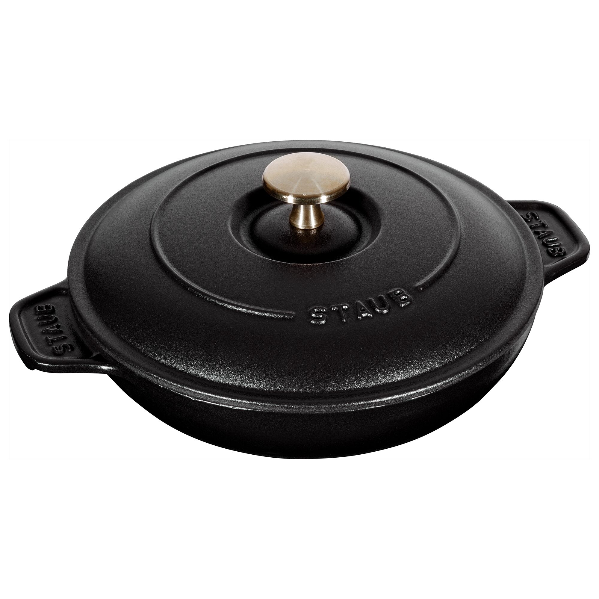 STAUB | Round Cast Iron Casserole with Lid – Ø 20 cm - Black