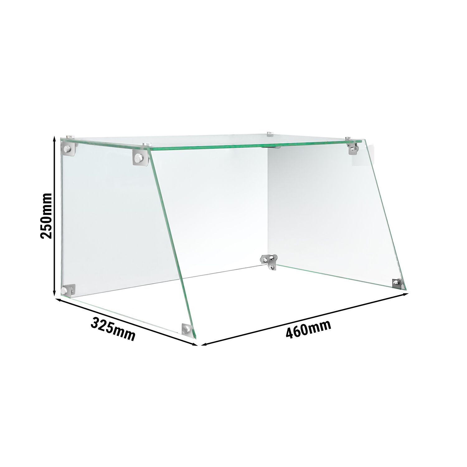 Glasaufsats för korvgrill - 460x325x250 mm - glas - transparent (klar) - passar till HDGJ7N