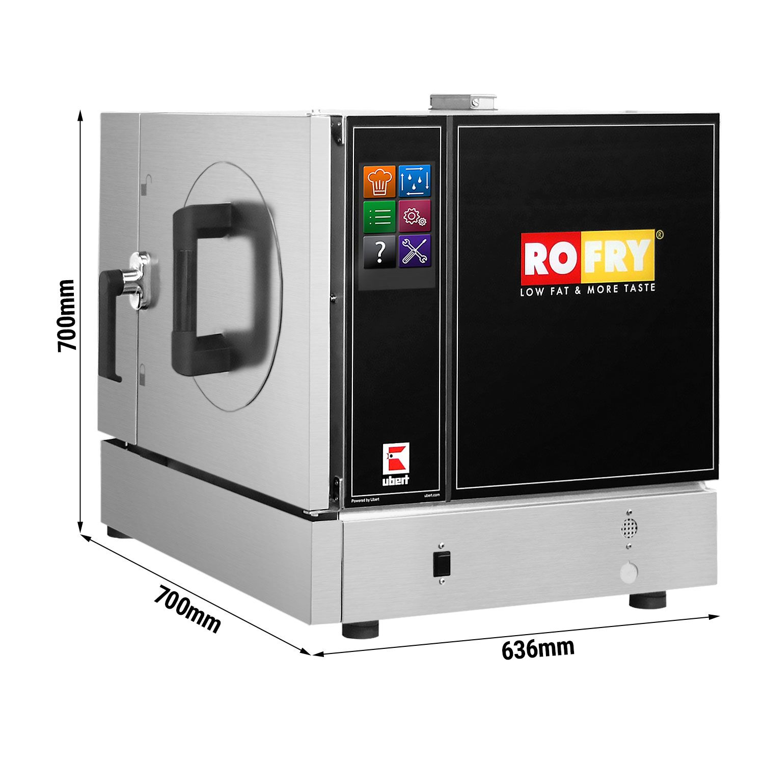 UBERT | Friteuse à air chaud RoFry (Airfryer) - 15,5 kW - chargement à gauche