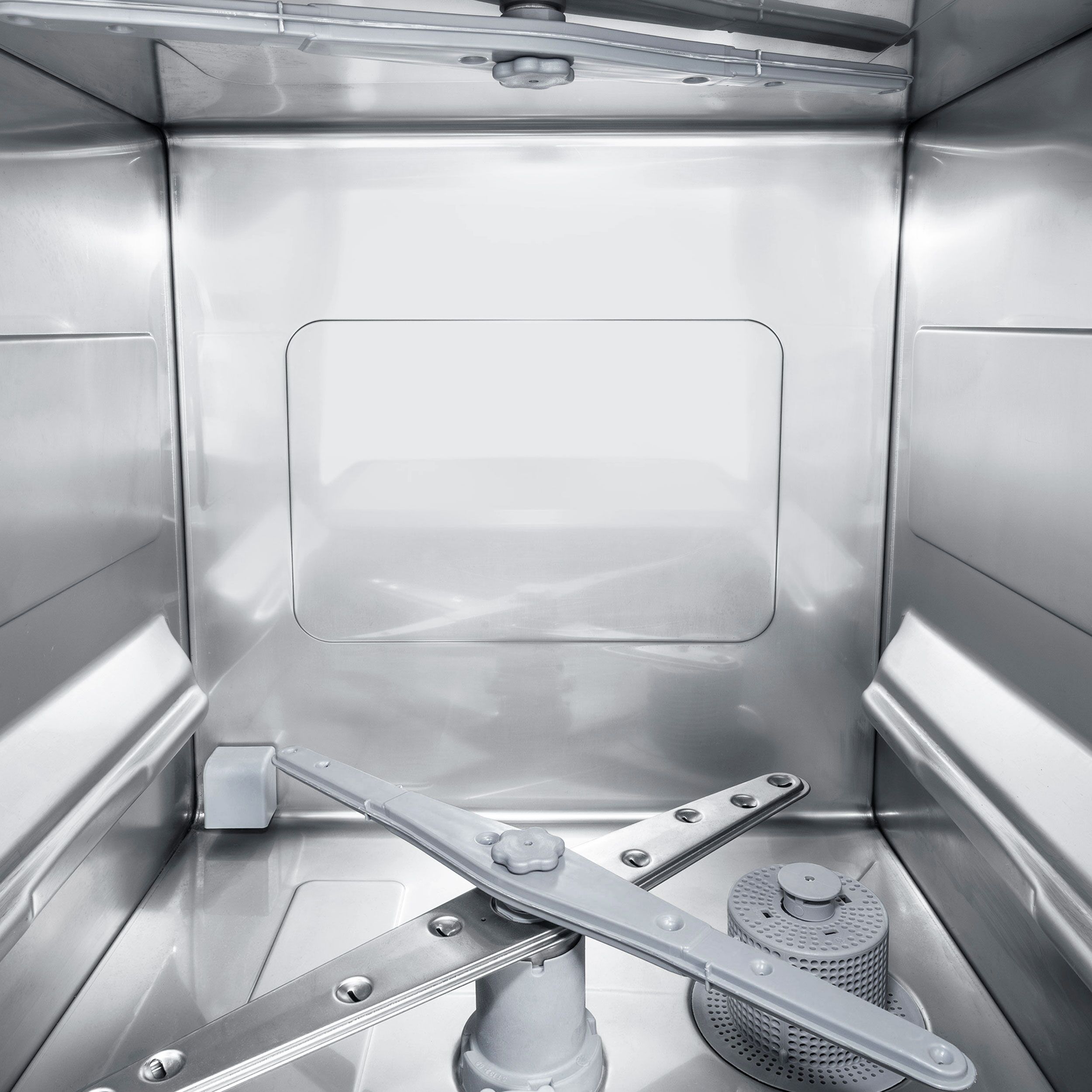 Lave-verres professionnel à double paroi - Mécanique - 2,97kW - avec pompes à détergent, de liquide de rinçage et de vidange