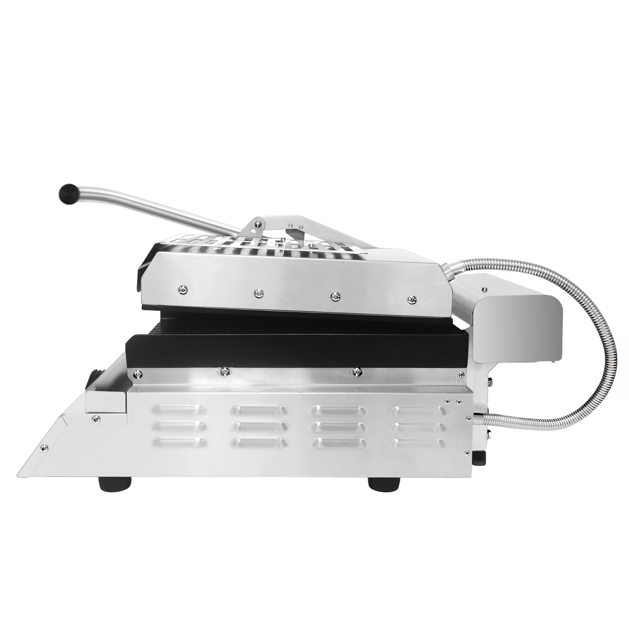 Presse à Panini / Gril de contact - 2,8kW - Automatique - Plaques rainurées - Surface de cuisson : 223x380mm