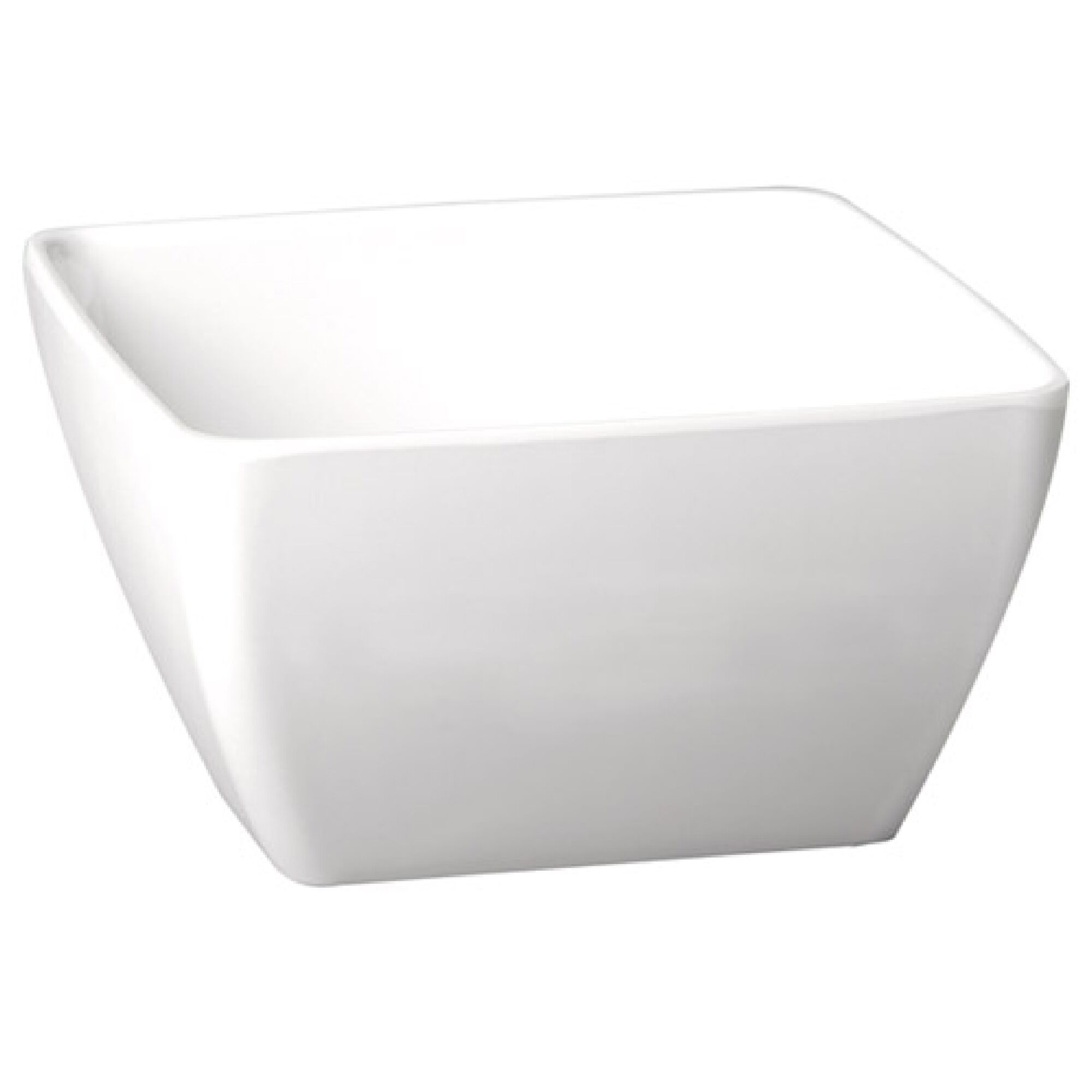 (6 pcs) Coupe - PURE - Mélamine - 140ml - carré - lot de 6 - 90x90mm - Profondeur : 40mm - Blanc
