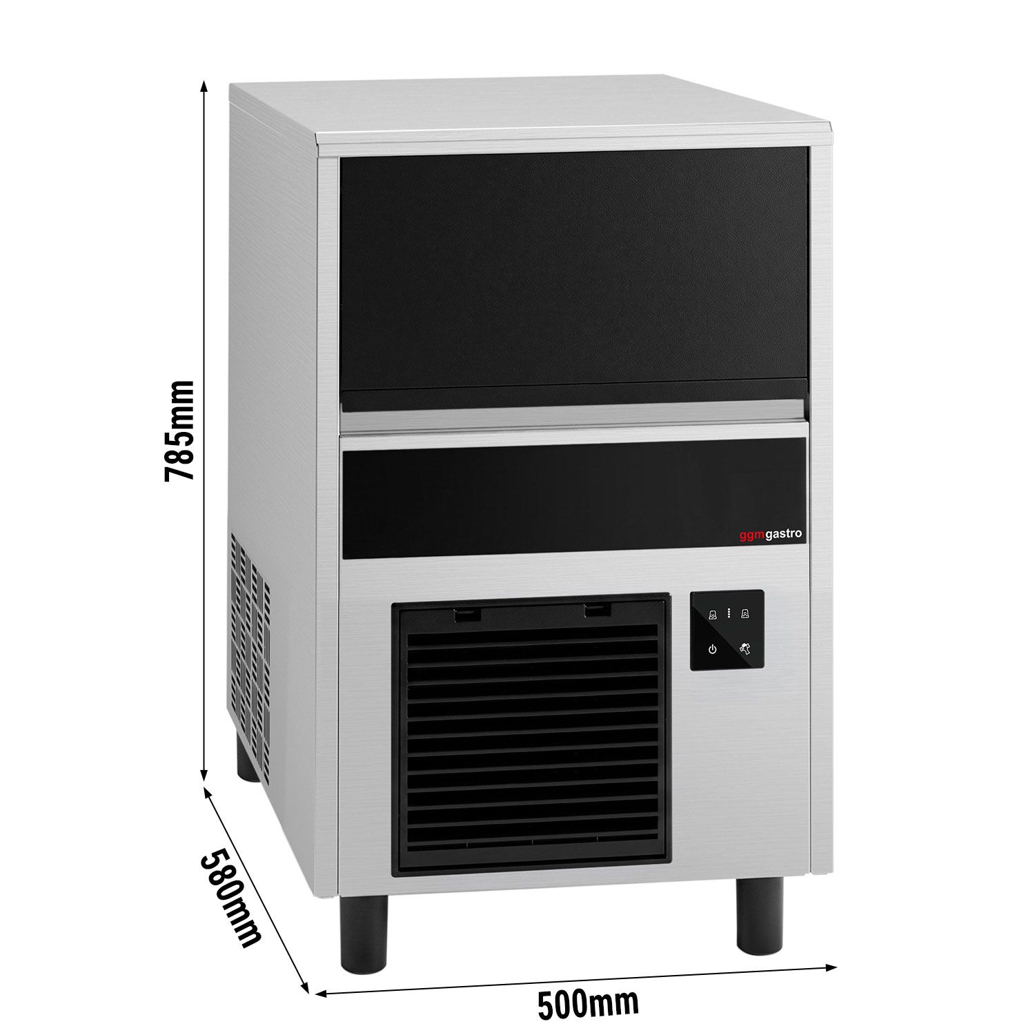 Ledomat - Pune kockice leda - 33 kg/24 h - uklj. Leeresztő szivattyú
