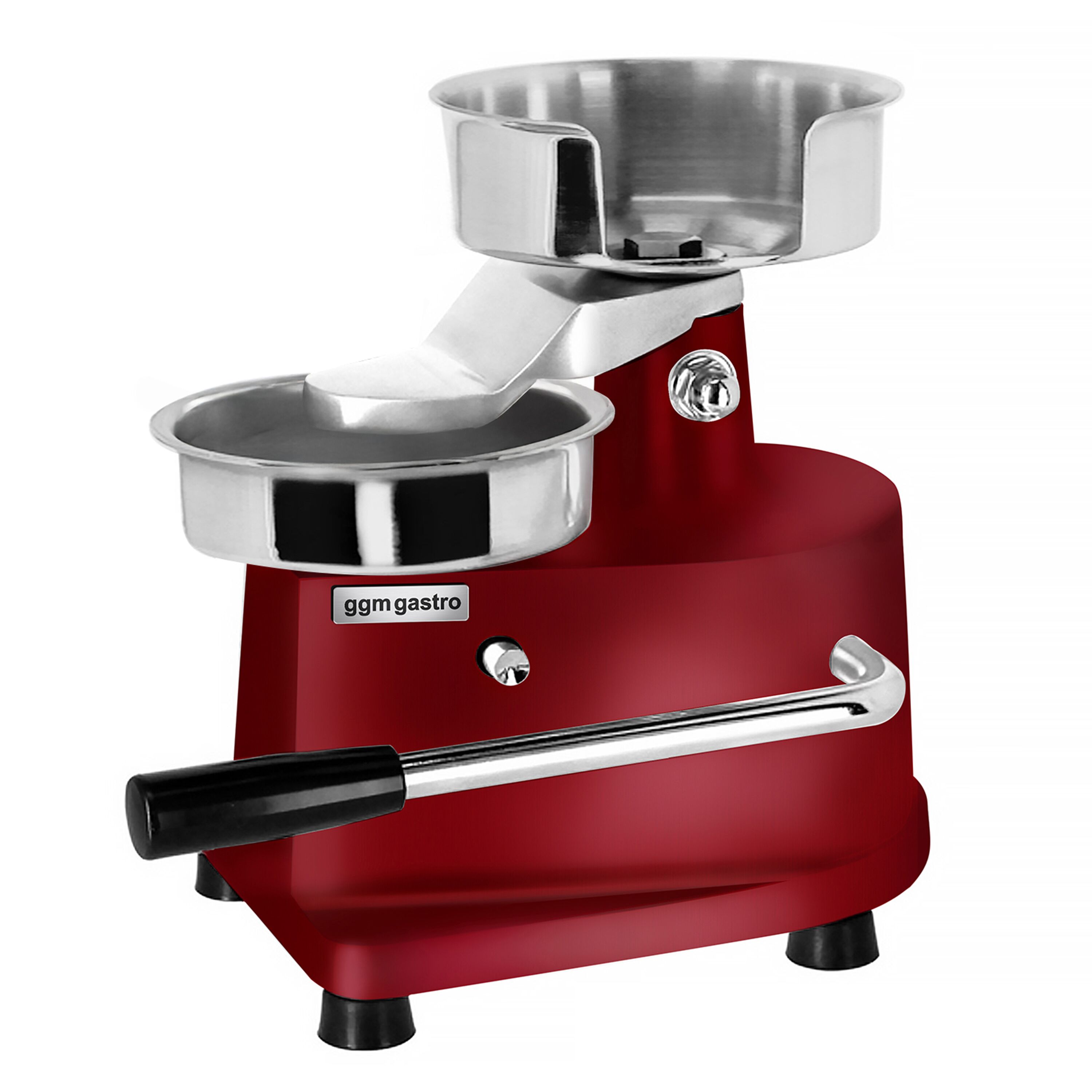 Machine à hamburgers manuelle - Ø 150 mm - Rouge
