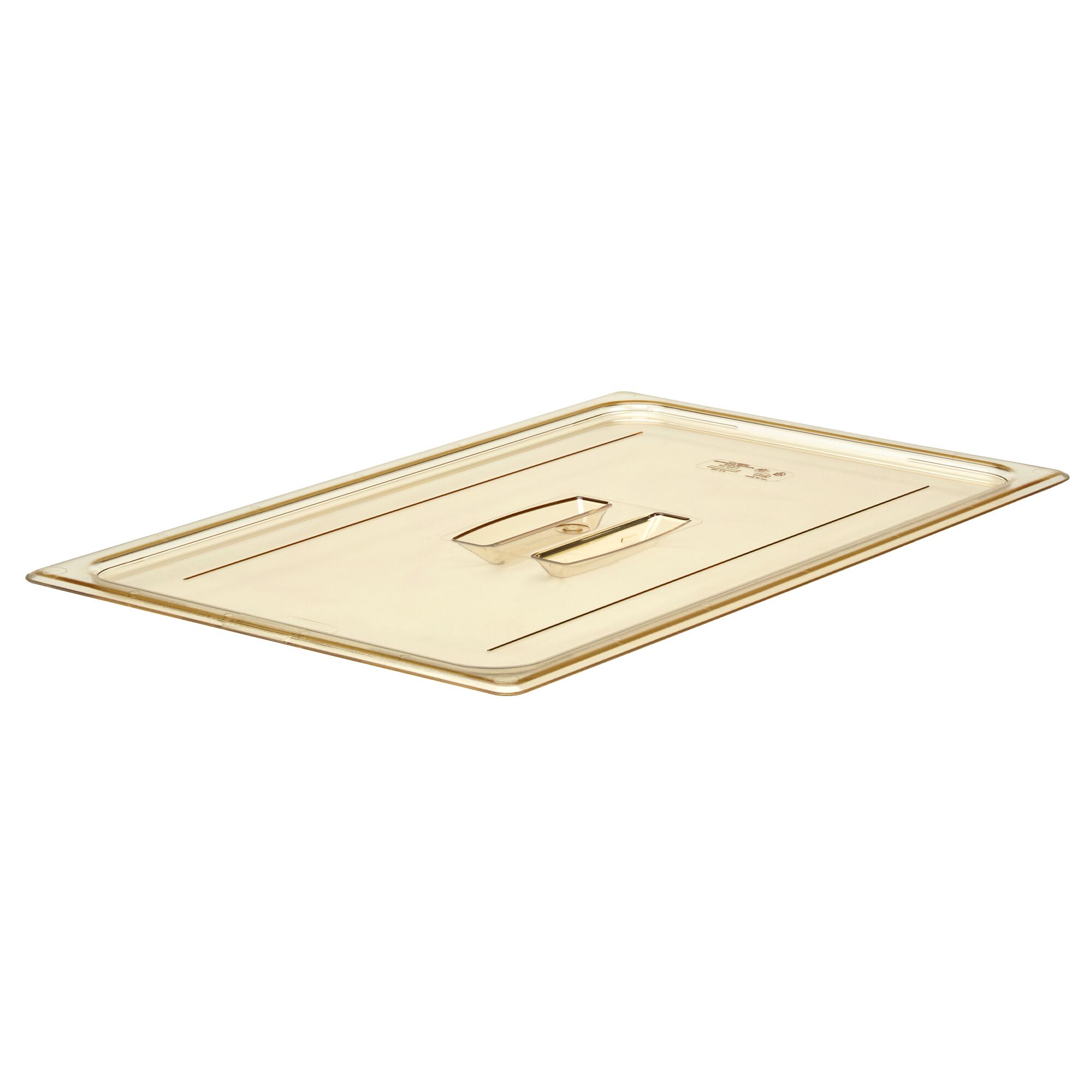 (6 Stück) CAMBRO | H-PAN™ - Hitzebeständige GN-Flachdeckel 1/1 - mit Griff - Bernstein