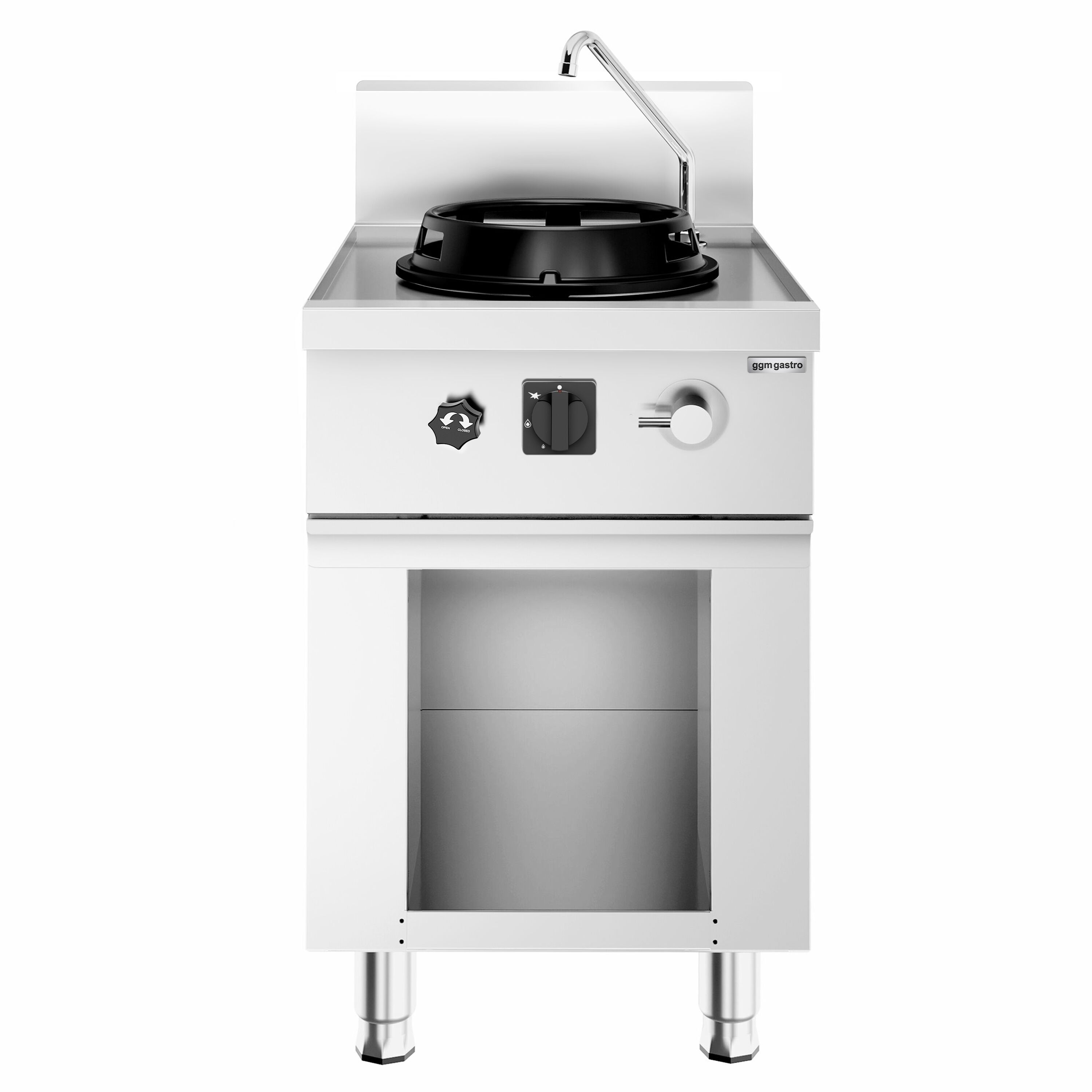 Cuisinière Wok à Gaz - 15 kW - 1 Brûleur - incl. 1 Robinet