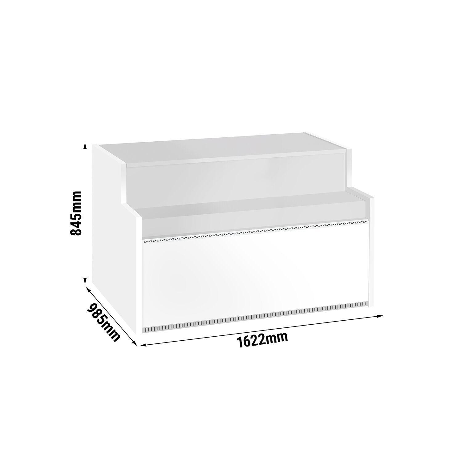 Table de caisse – 1622 mm