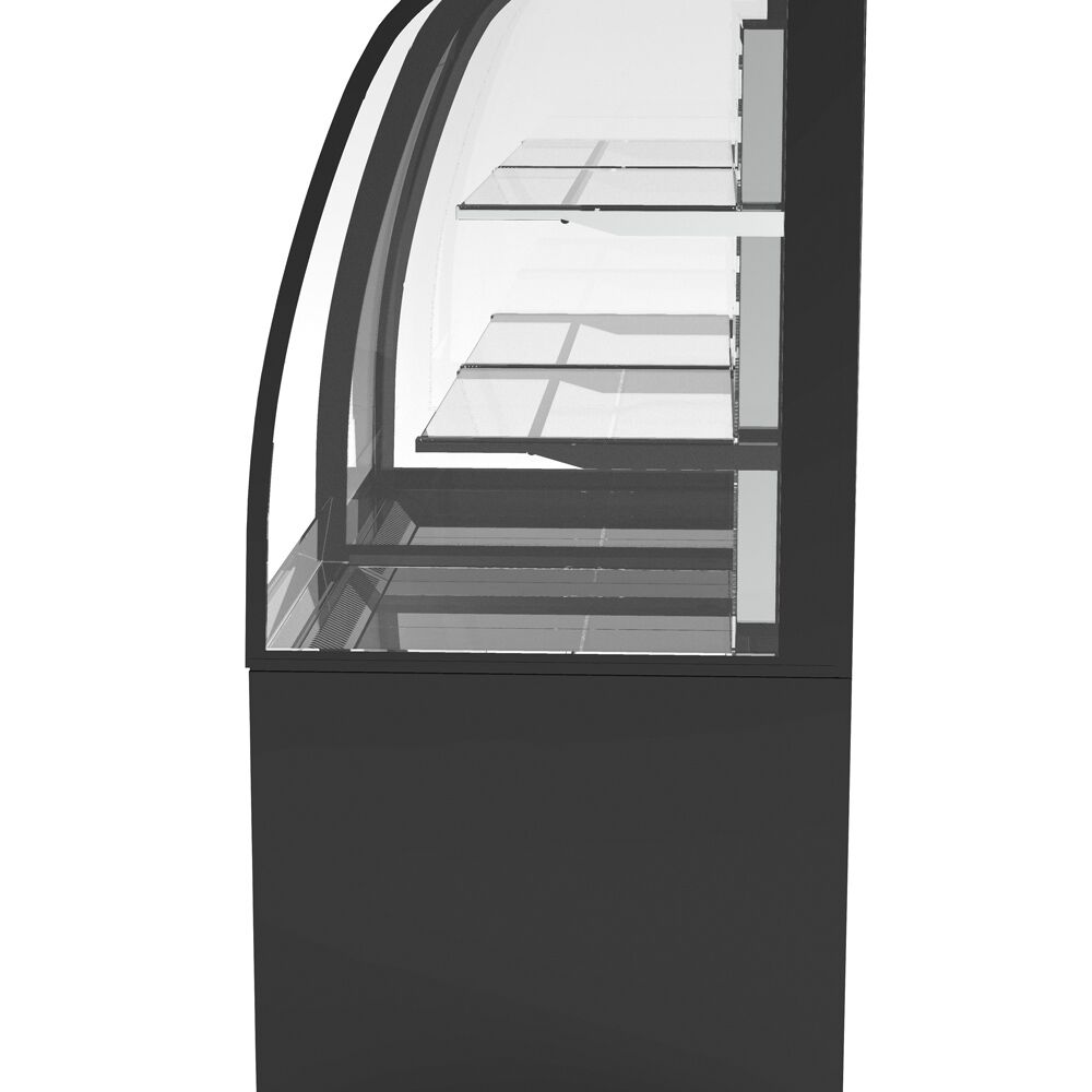 Vitrine à pâtisserie réfrigérée Comptoir à pâtisseries Self-Service - 1400mm - Double vitrage - avec 2 étagères en verre
