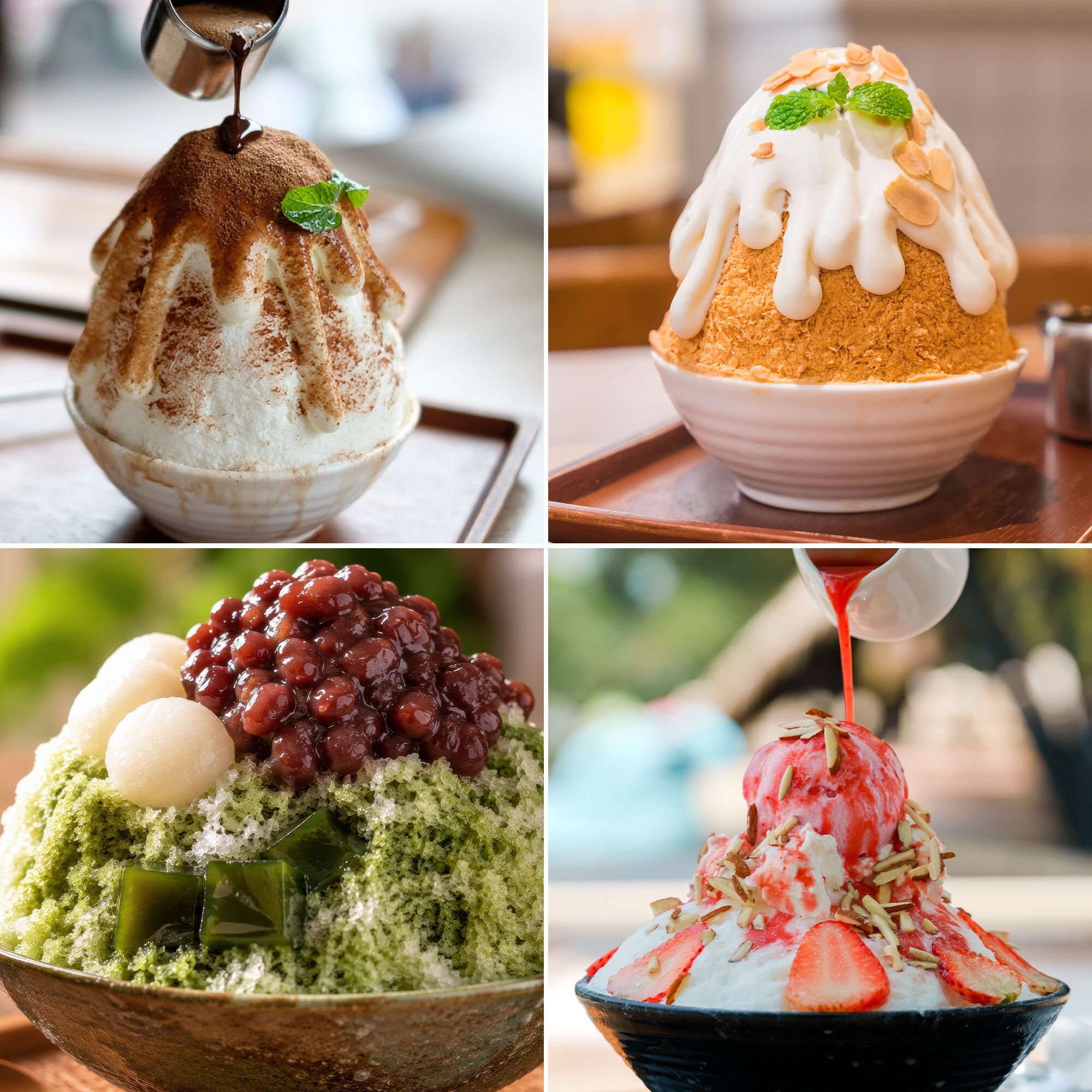 Profesionální Stroj na Bingsu / Výrobník Sněhové Tříště - 120 kg/24h - 4x 2,5 Litru - Nerezová Ocel