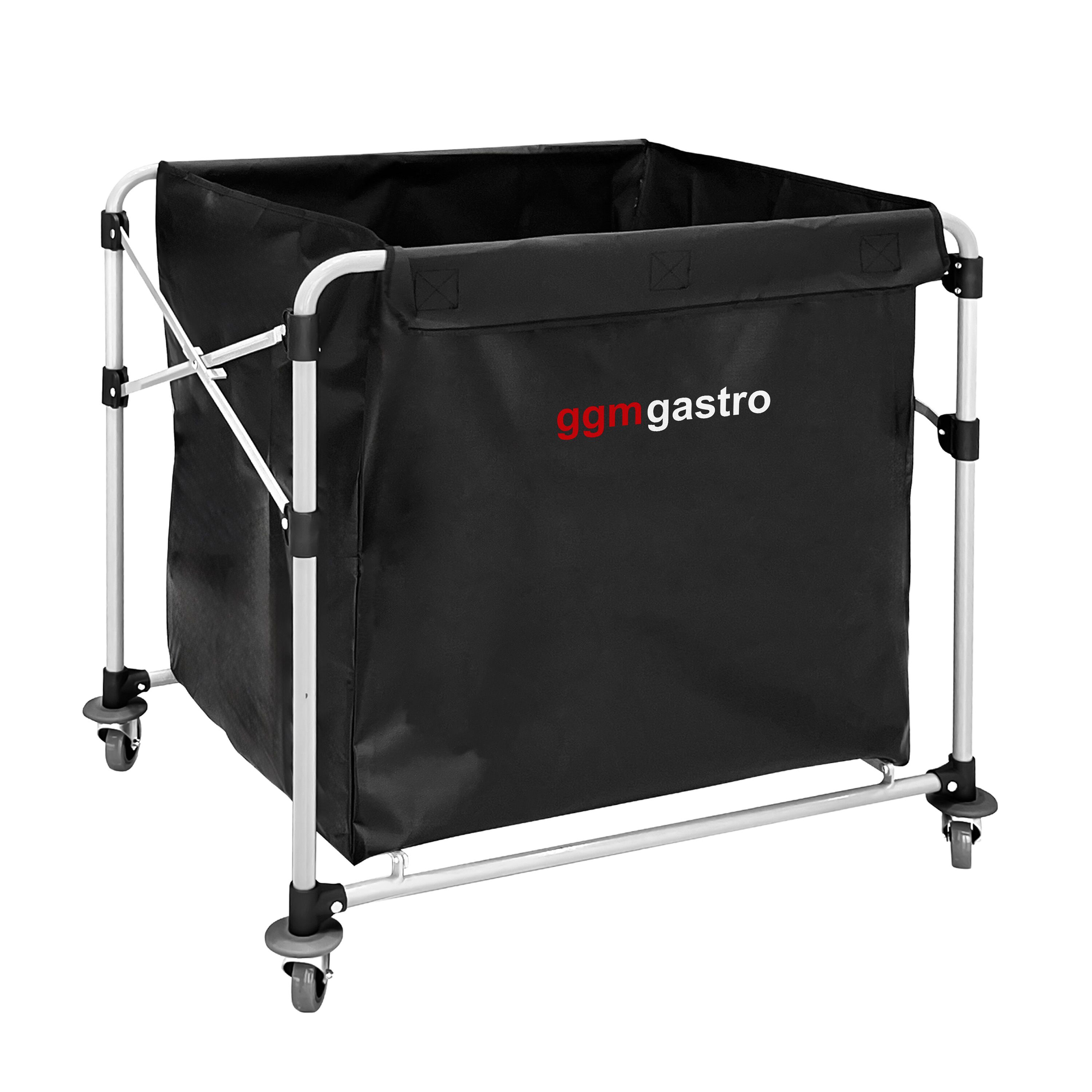 Chariot à linge - pliant - 300L - cadre en aluminium - Noir