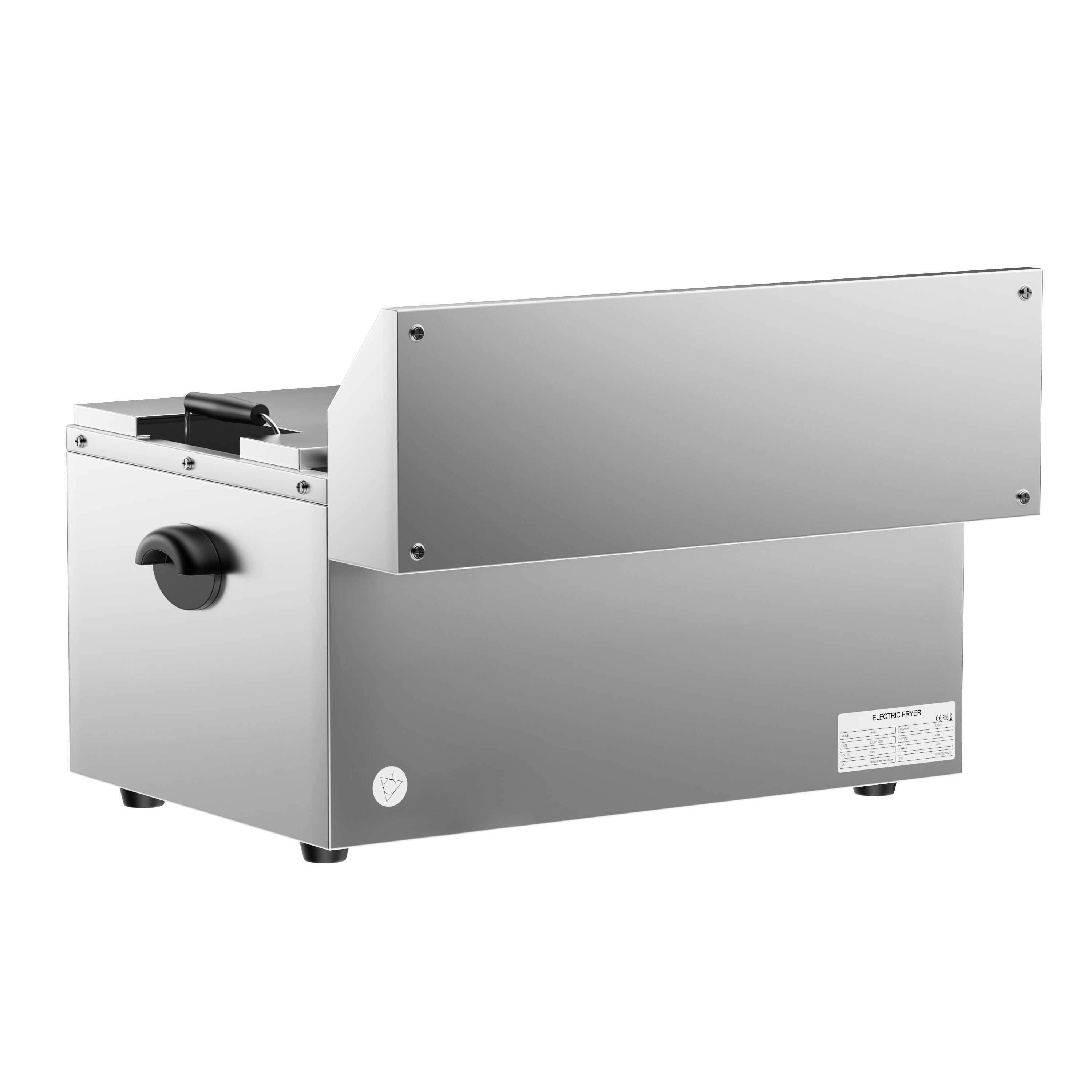 Friteuse électrique professionnelle - 20,4L - 5kW - avec robinet de vidange