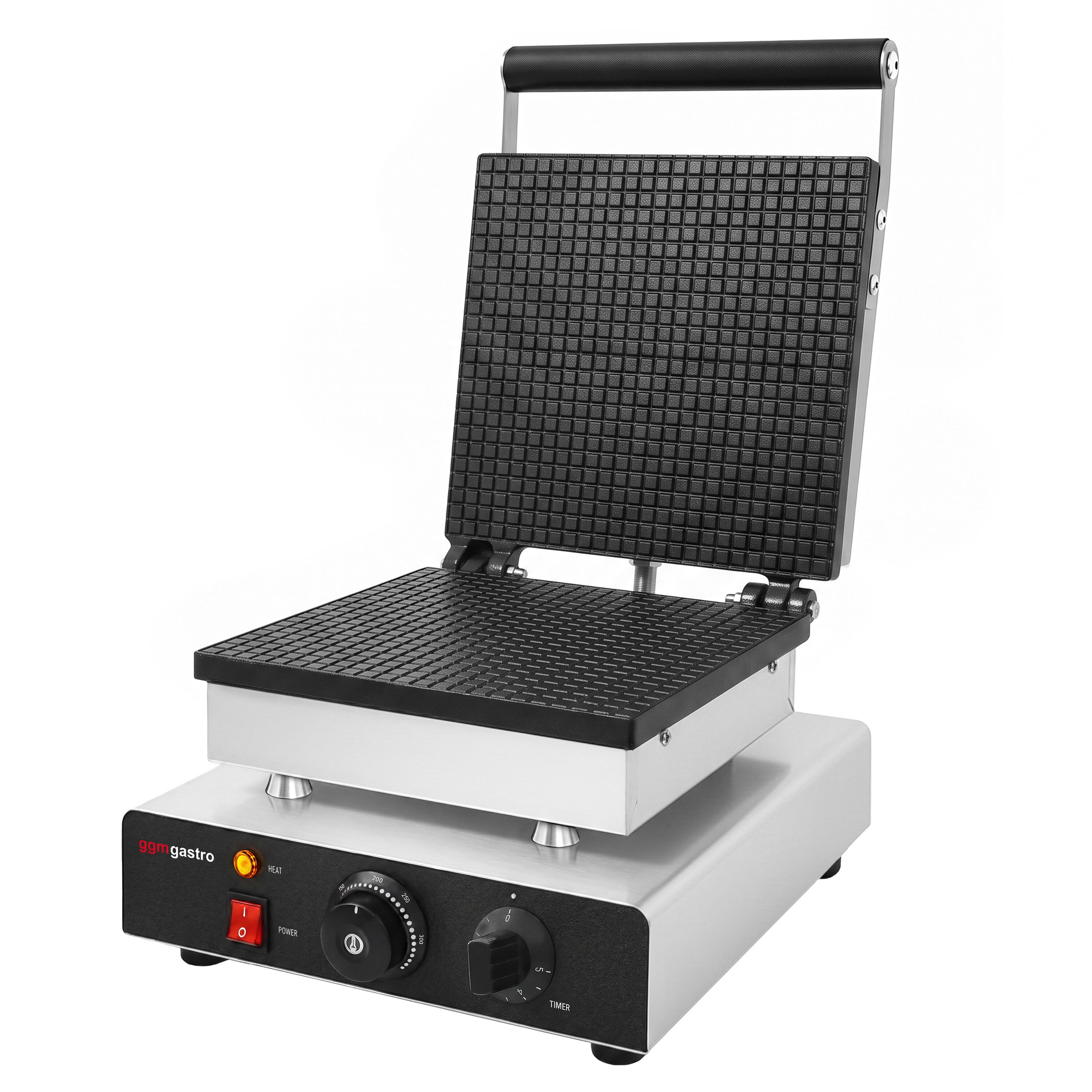 Waffle iron - Single - Manual - 1,75 kW - Shape: Heart - Teflon-coated baking plates