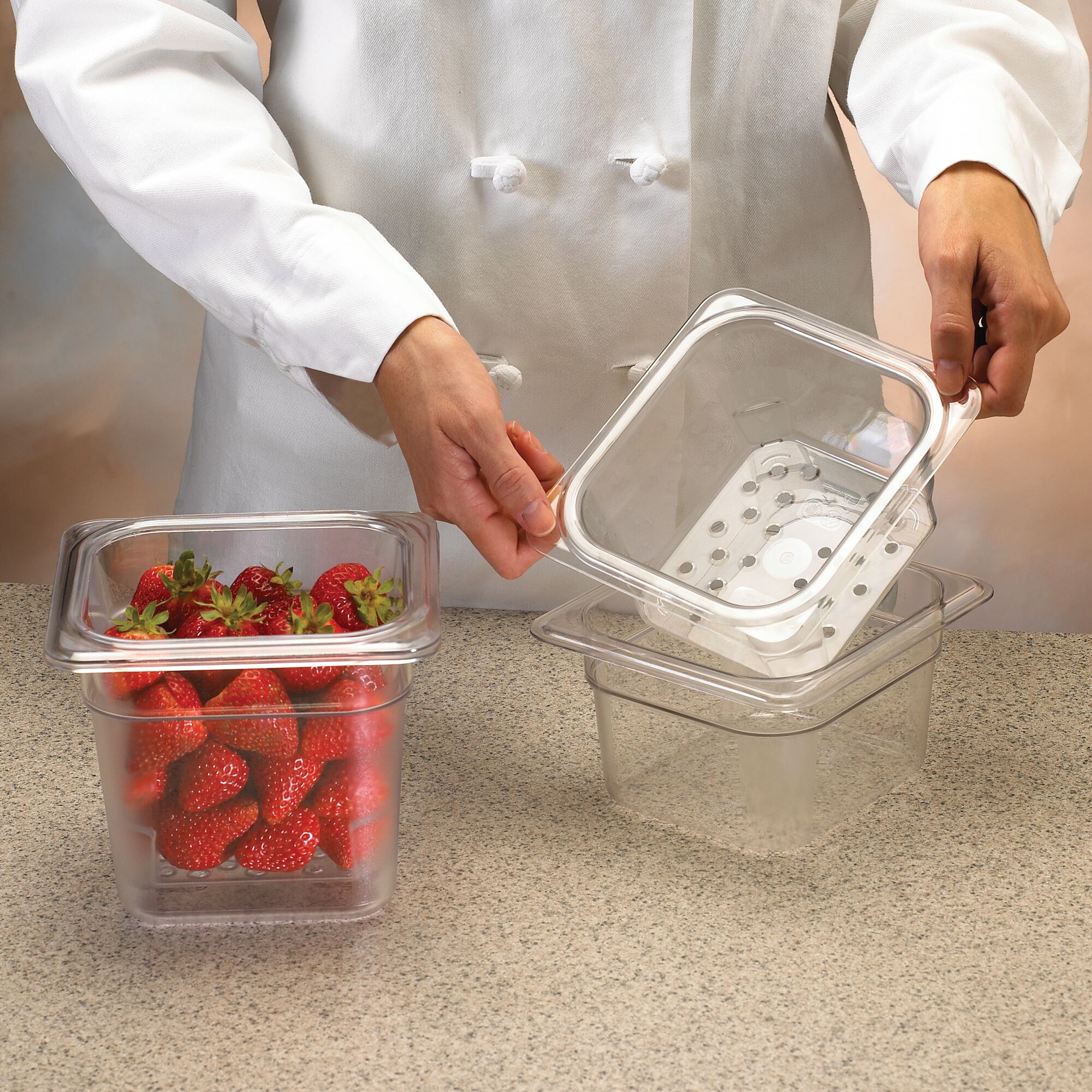(6 pieces) CAMBRO | Camview® Gastronorm Container - 1/6 - Clear – 100 mm - BPA-free