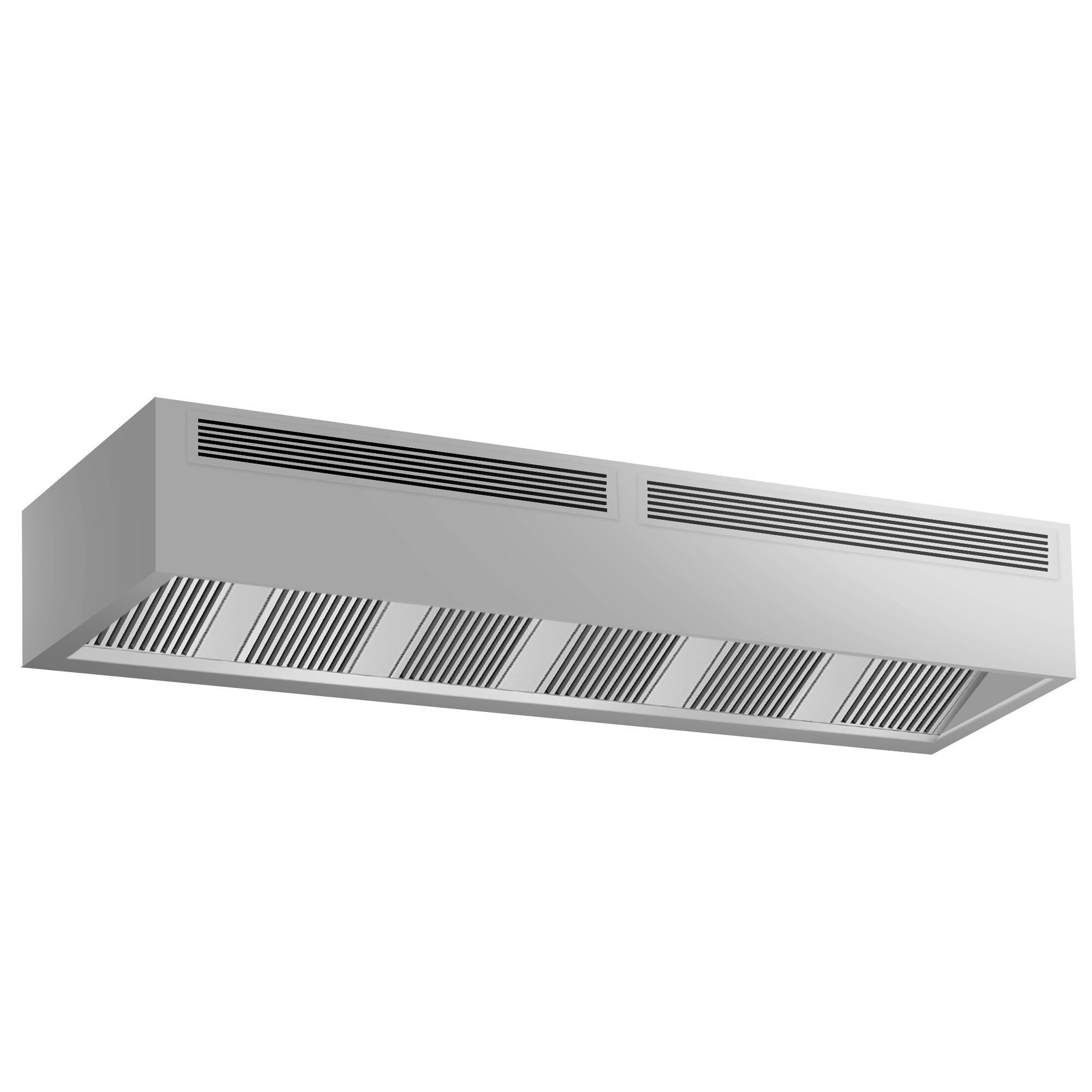 Hotte caisson à induction – 3600 mm – sans moteur – avec filtre