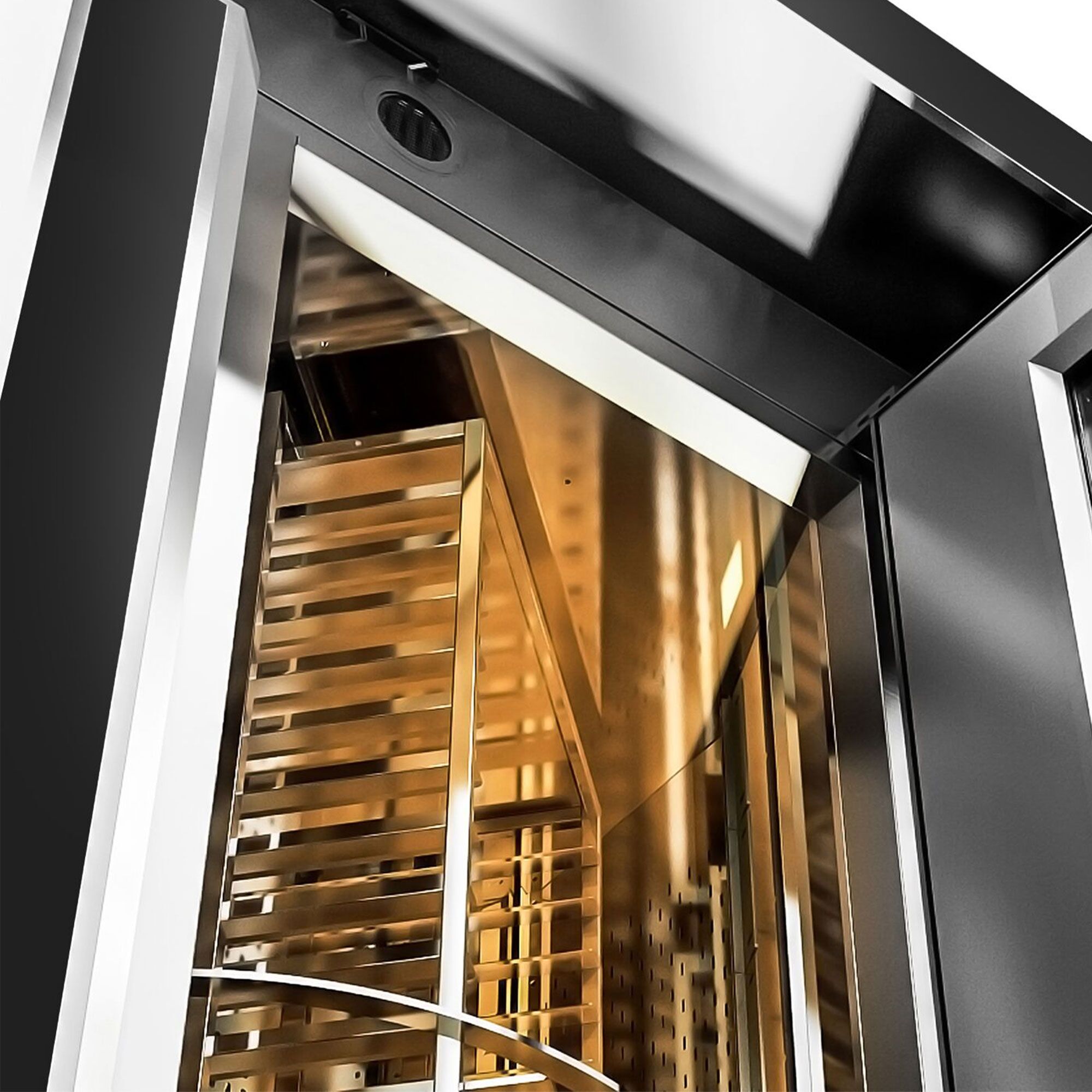 Four à étages de boulangerie avec four mixte 6 x EN 600 x 400 - tactile - avec 2 chambres de fermentation et support pour plaques EN