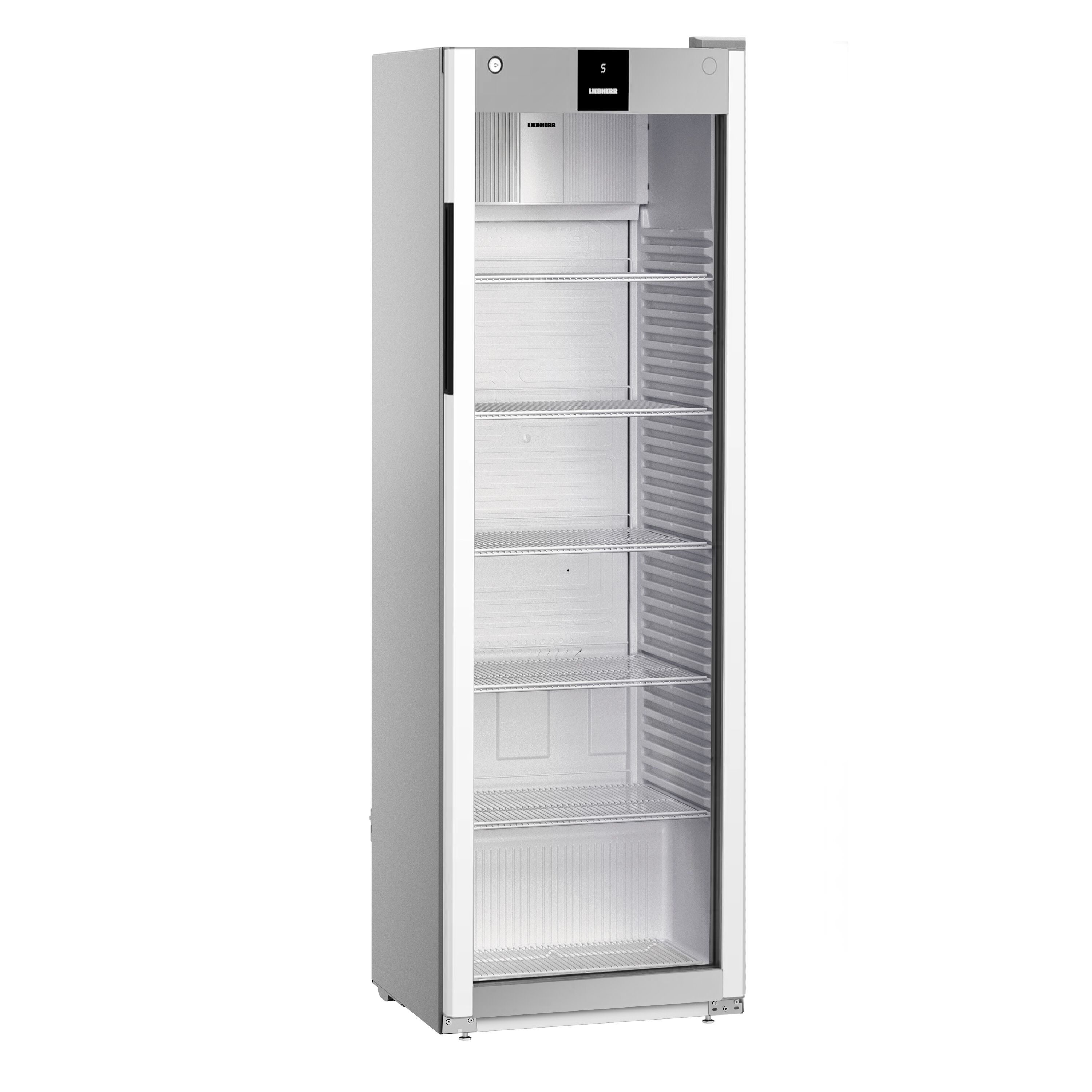 LIEBHERR | Kühlschrank PERFORMANCE - 400 Liter - Innen Kunststoff - mit 1 Glastür - Grau