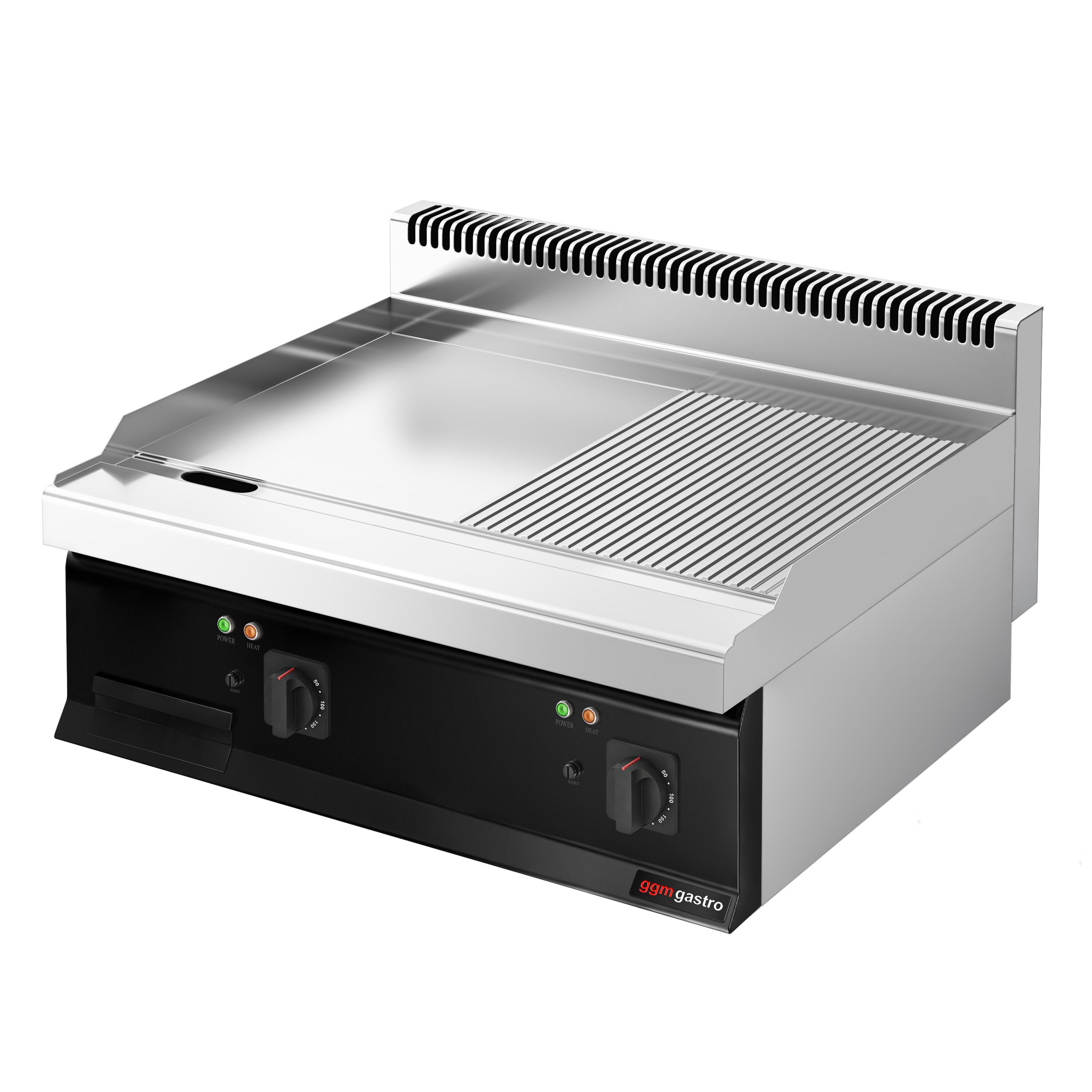 Plaque de cuisson électrique - 7,1 kW - lisse & rainurée