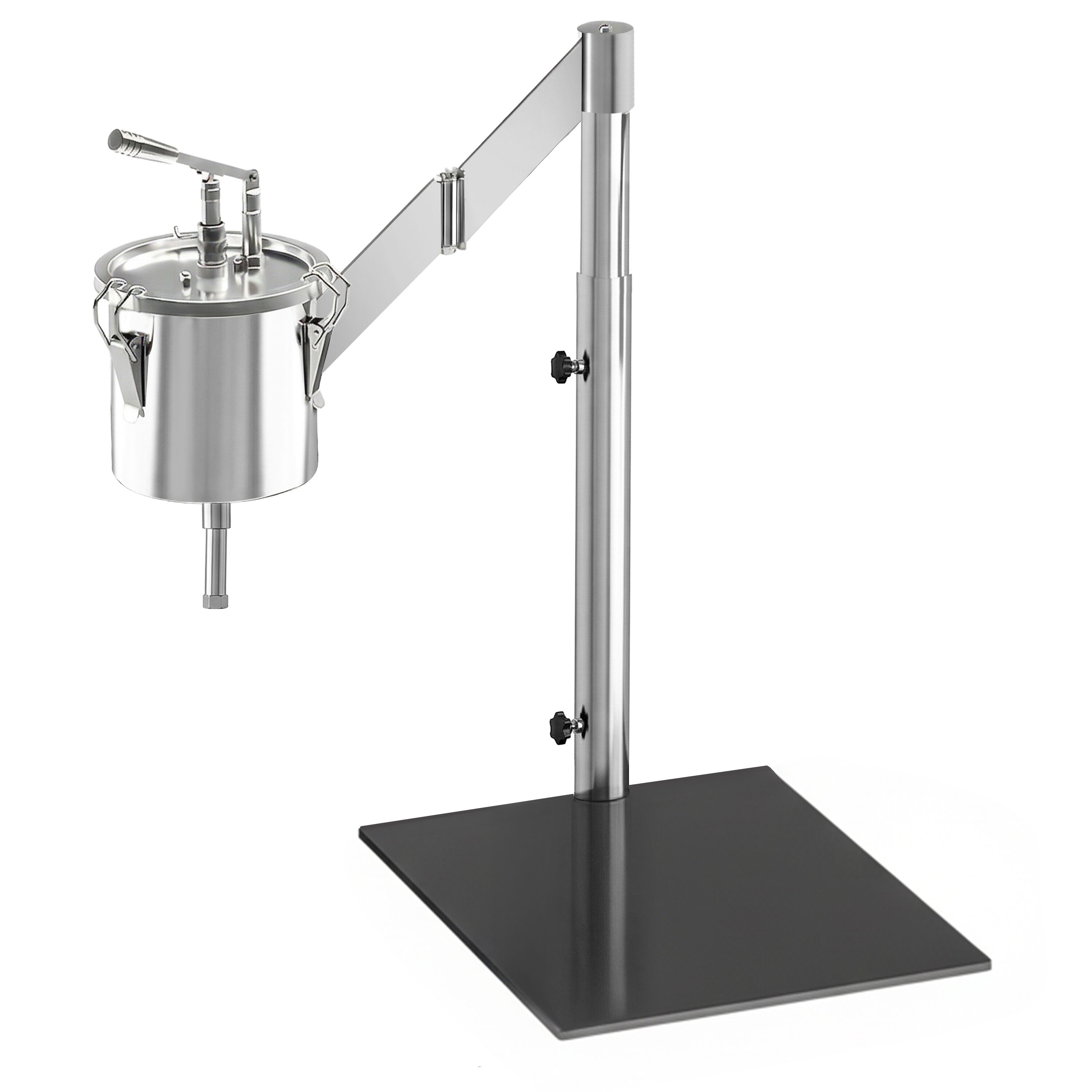 Distributeur de pâte à crêpes/gaufres - Manuel - 4L - Taille réglable - Acier inoxydable