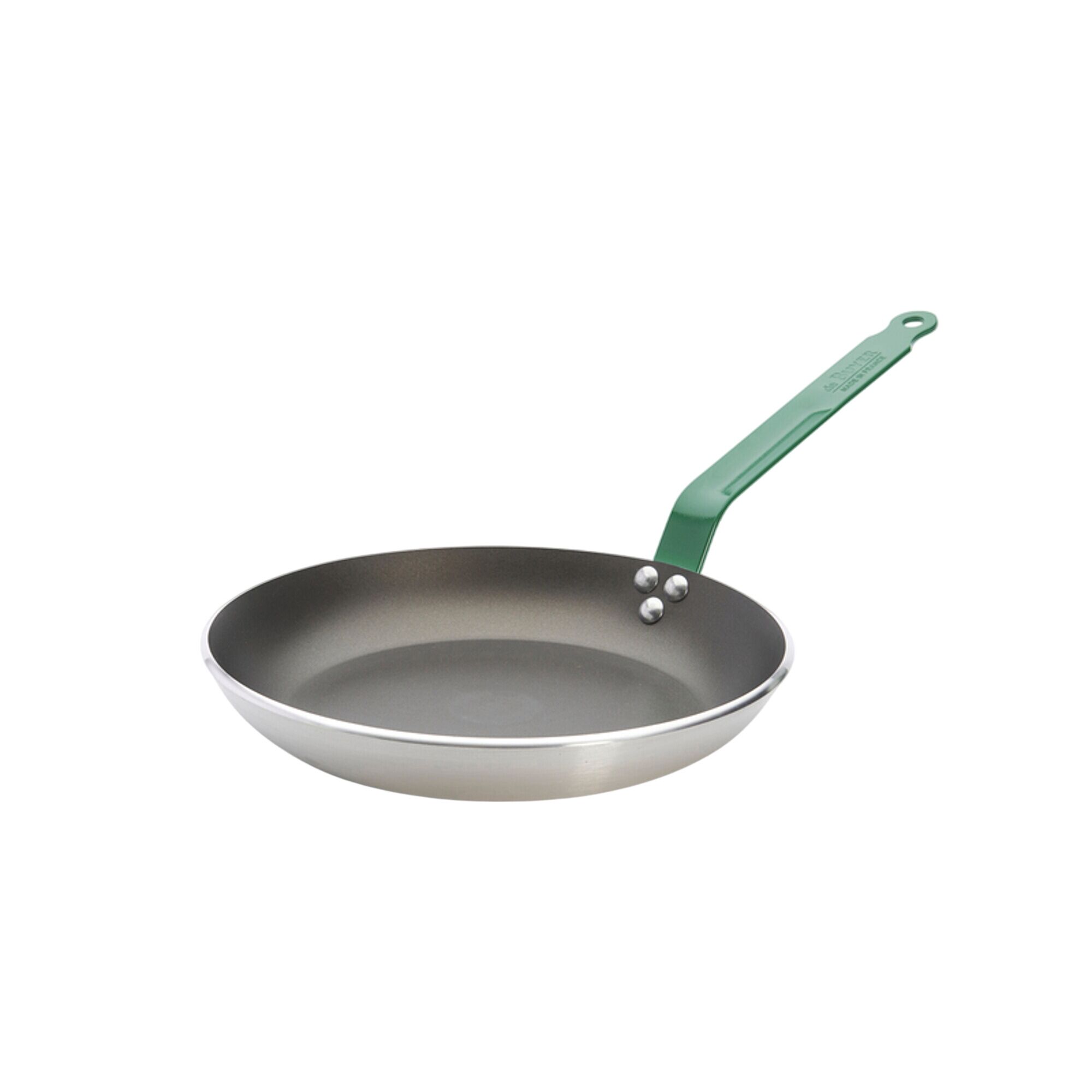 DE BUYER | CHOC RESTO INDUCTION - Frying pan - with green handle - Ø 280mm - HACCP