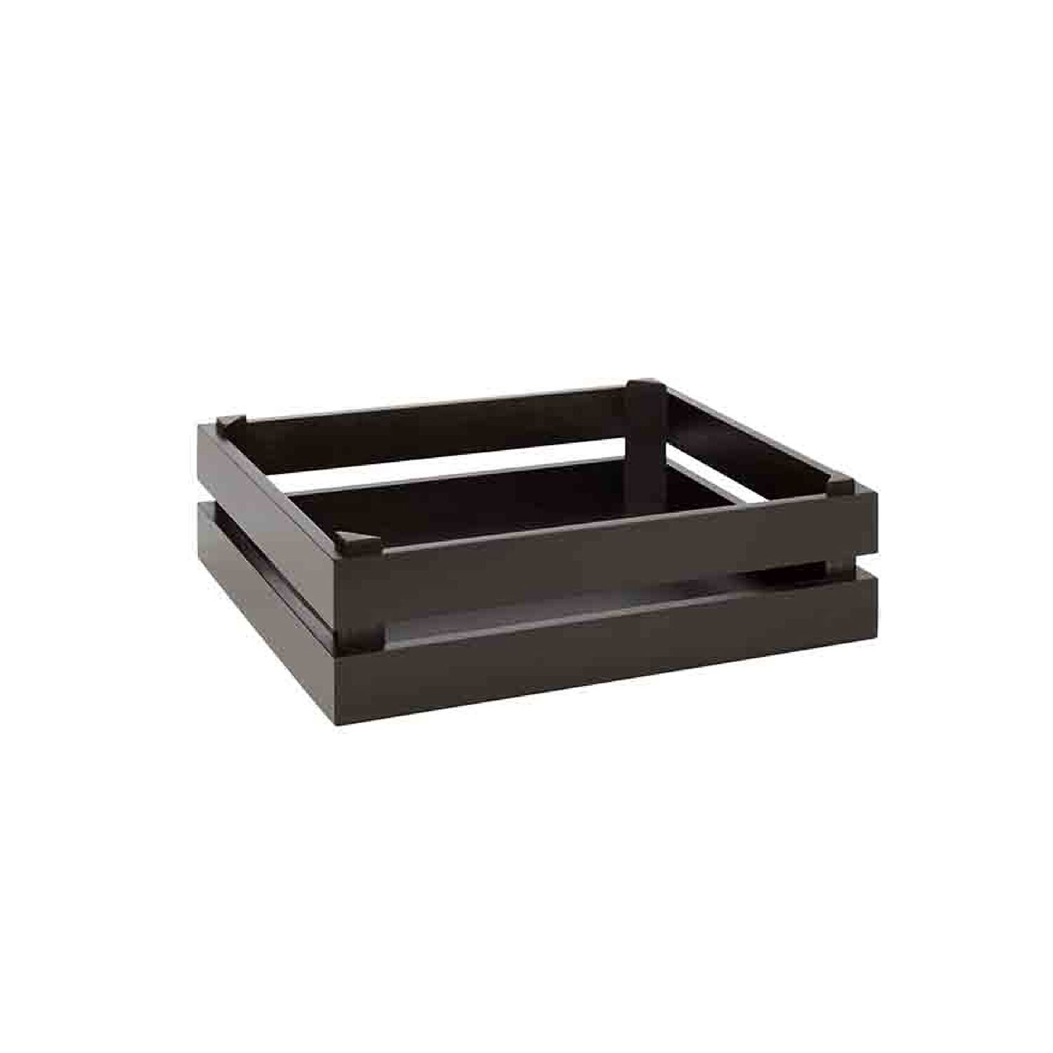 Caisse pour buffet - SUPERBOX - Bois - Noir - Hauteur:105mm - compatible avec GN 1/2