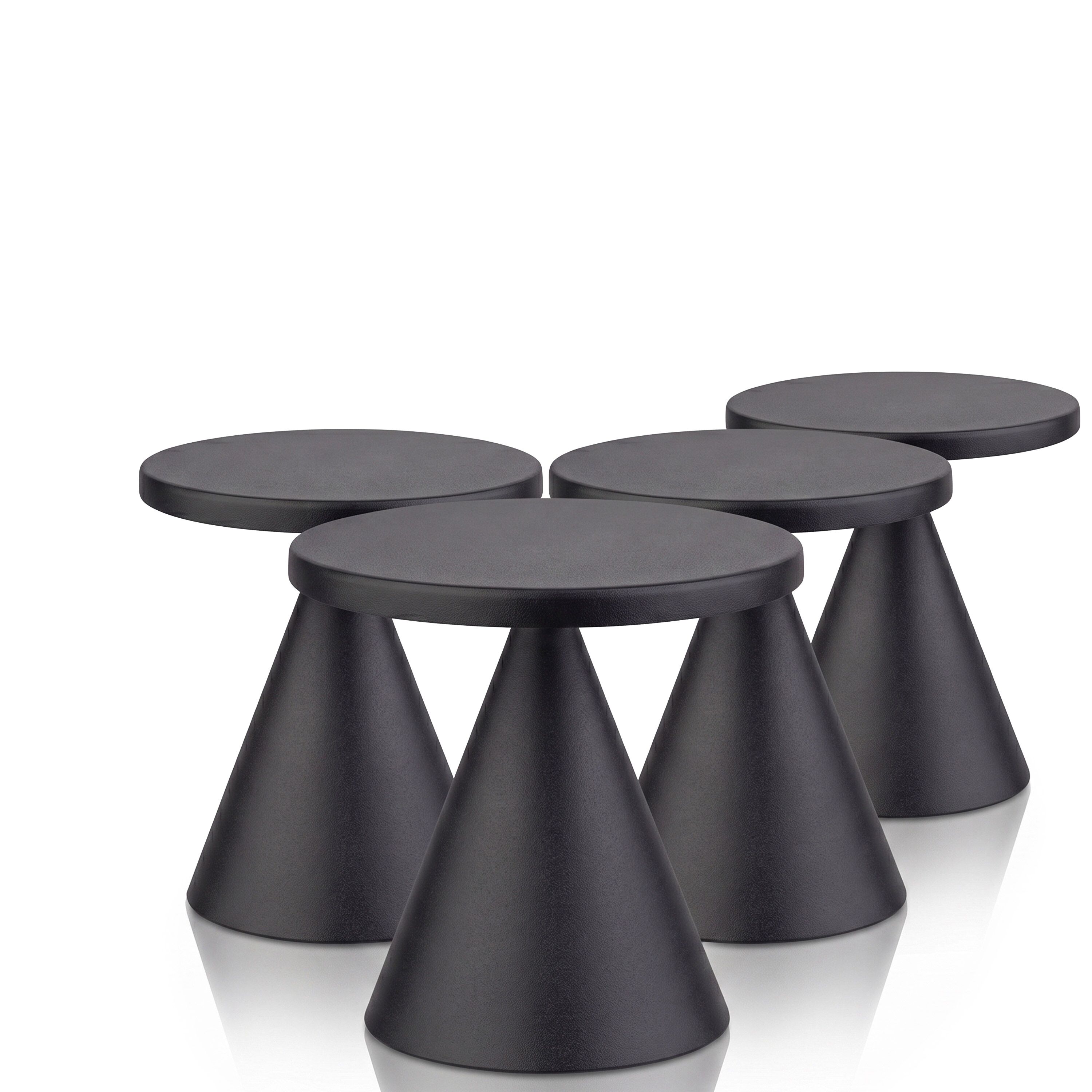 (4 pièces) Lampe de table – CONE MINI – Ø 130 mm – Noir