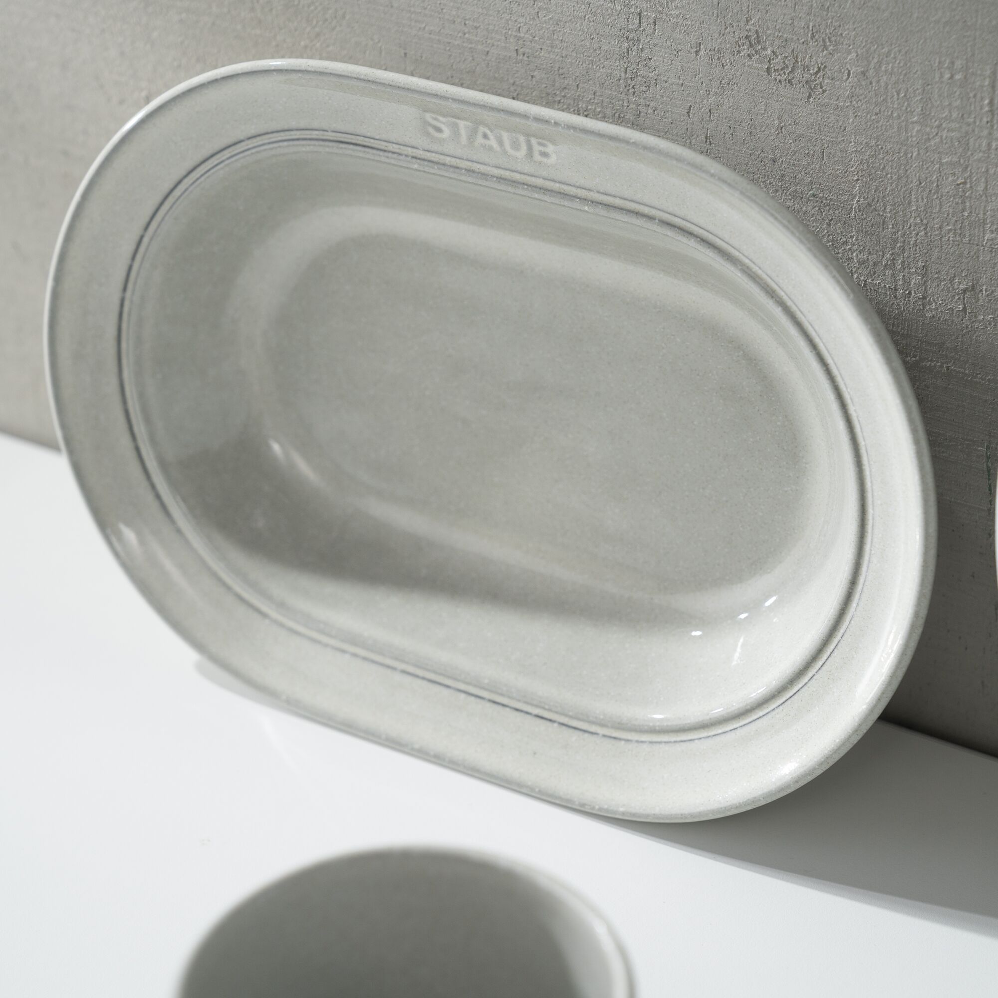 STAUB | Dining Line Ceramic Deep Plate – Ø 25 cm - White Truffle