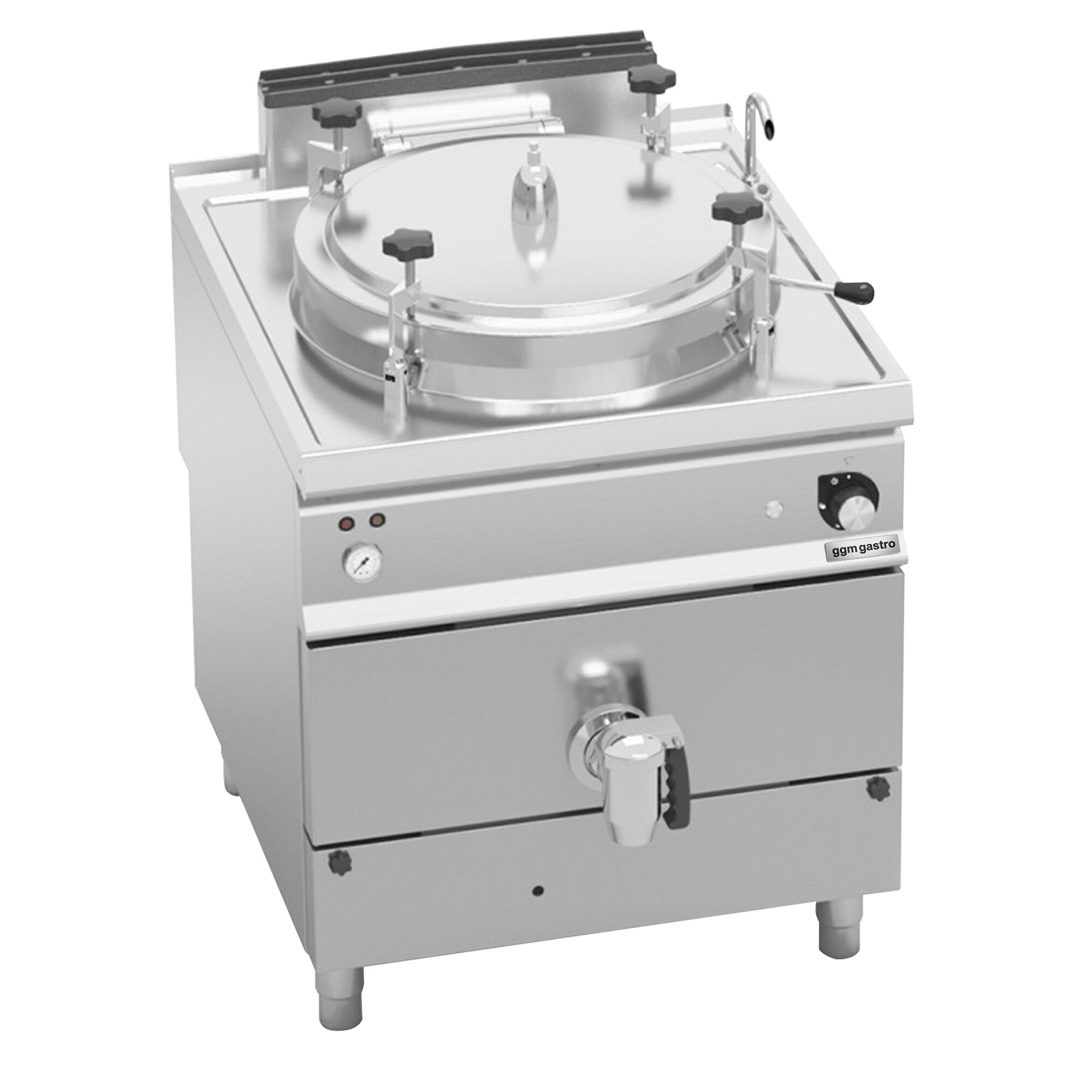 Gas Pressure Boiling Pan - 150L - 20.9kW - Indirect Heating - with Water Connection