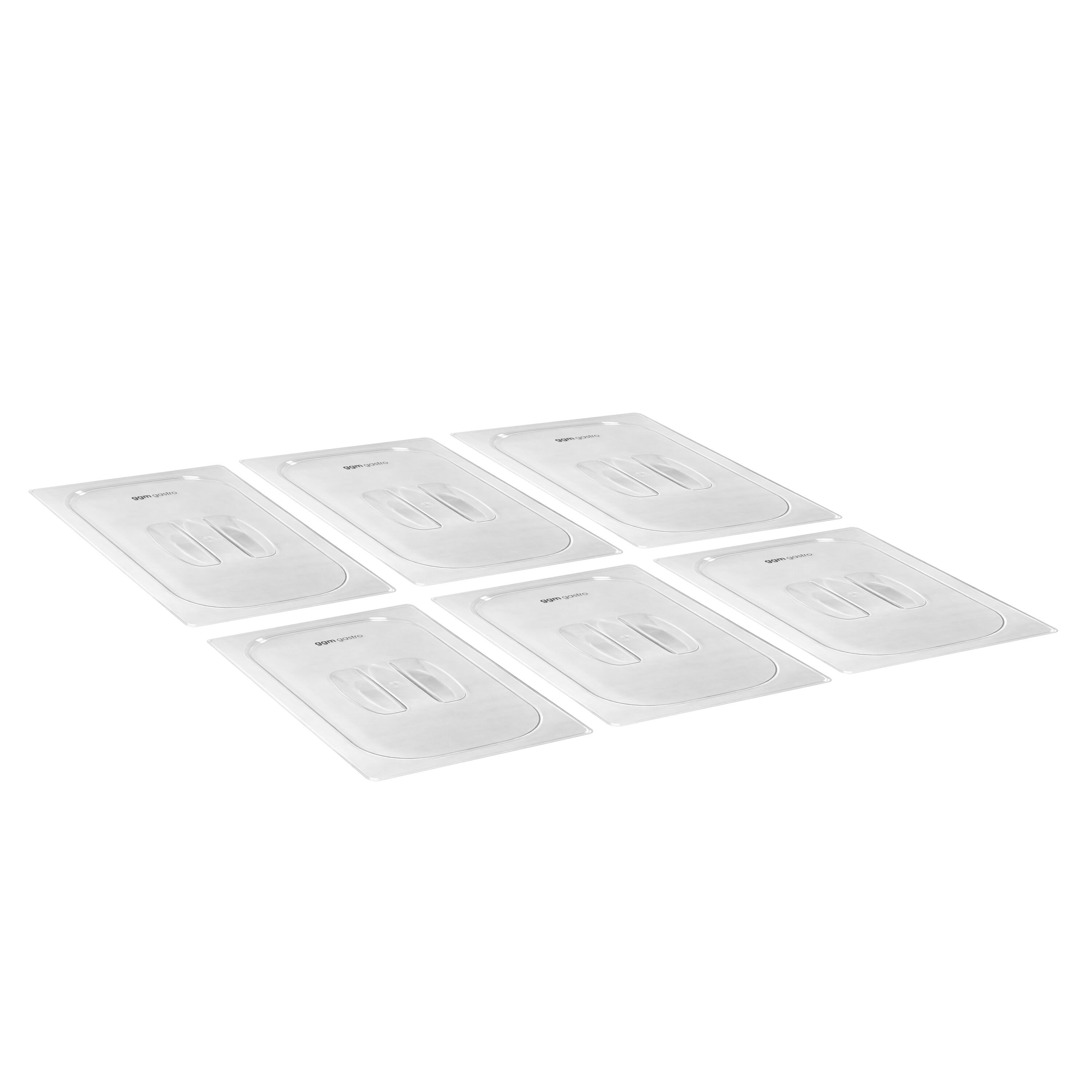 (6 kom) Polikarbonatni poklopac za GN 1/3 - Visina: 7 mm - 325x176 mm - proziran