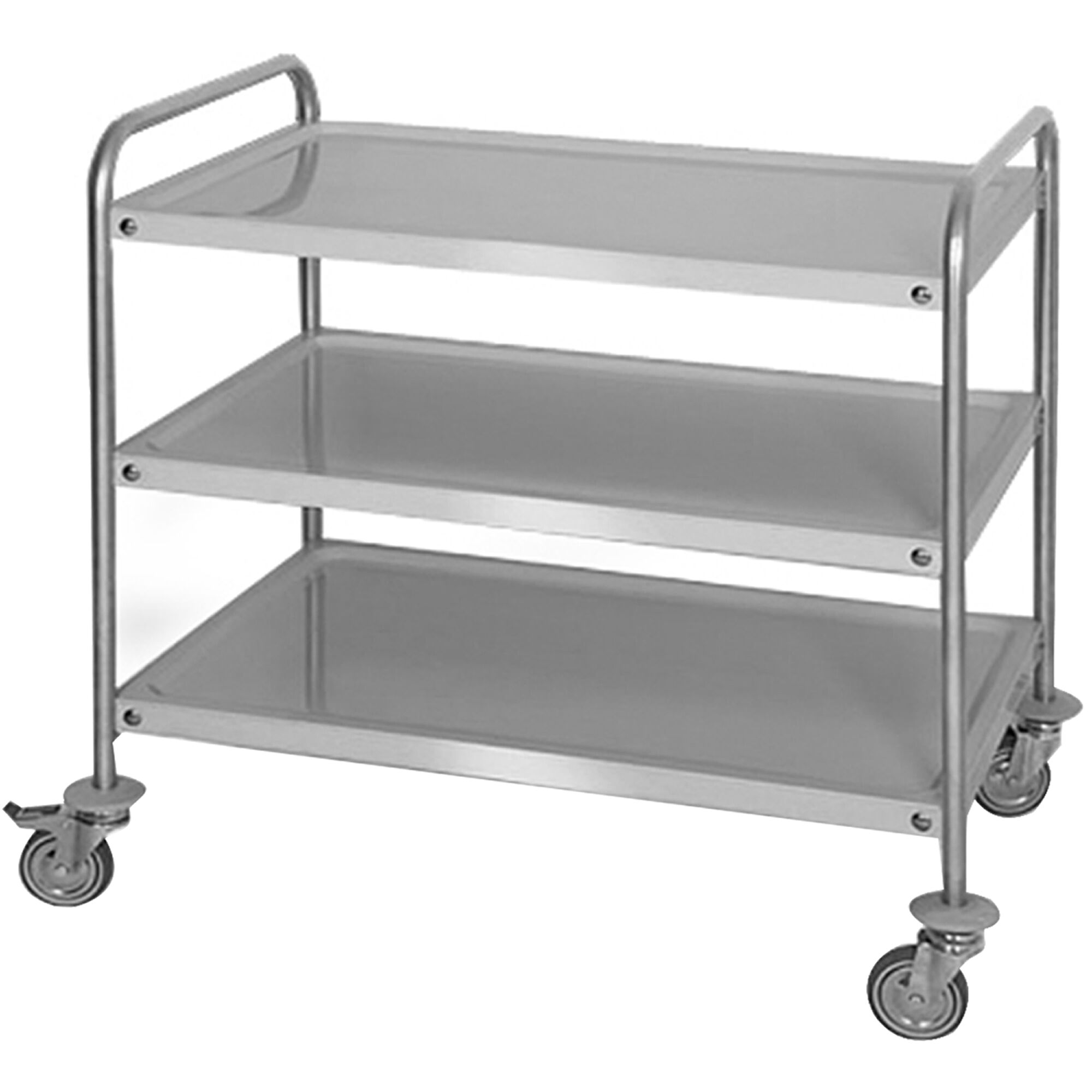 Chariot de service – 1000x600 mm – avec 3 surfaces de rangement