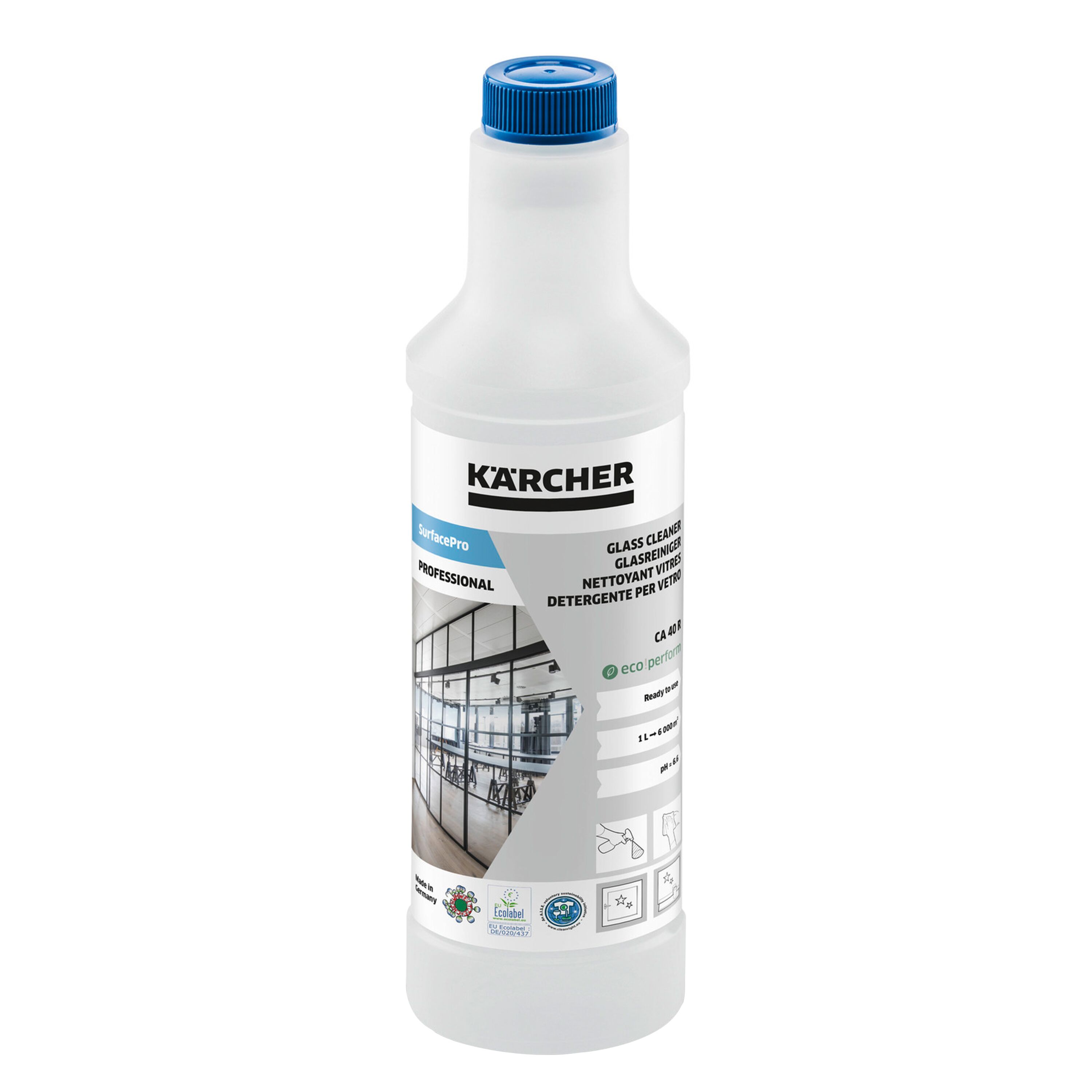 (12 pièces) Kärcher | SurfacePro nettoyant vitres CA 40 R eco!perform - 500ml
