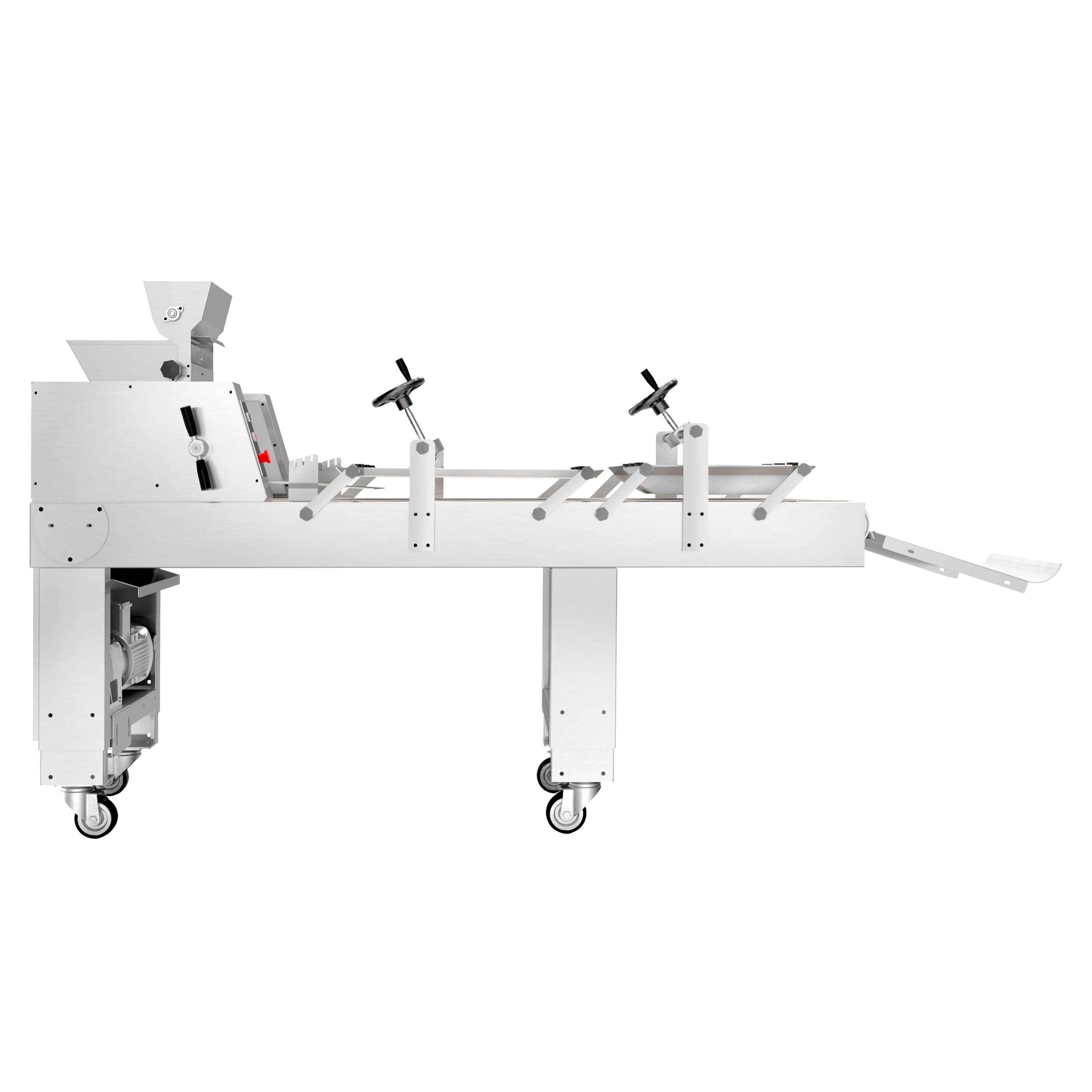 Façonneuse de boulangerie - Sur piétement - 2 cylindres - 550W - Jusqu’à 2500 pièces/h - Acier inoxydable