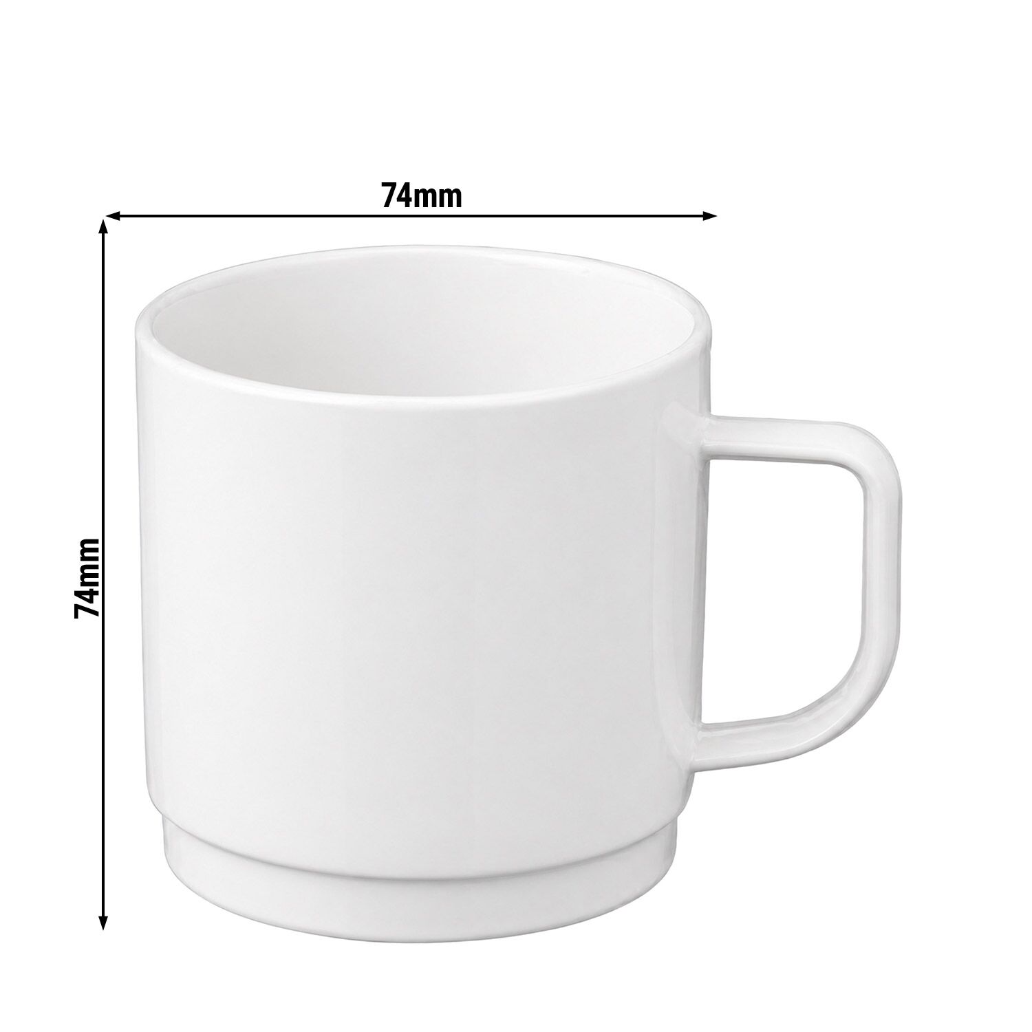 Kaffekopp Tee-/Kaffeetasse - 200 ml - vit
