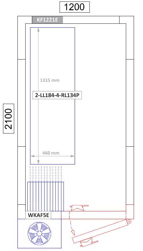 Étagère de base en aluminium - 1315 x 1800 mm - Capacité de charge : 600 kg