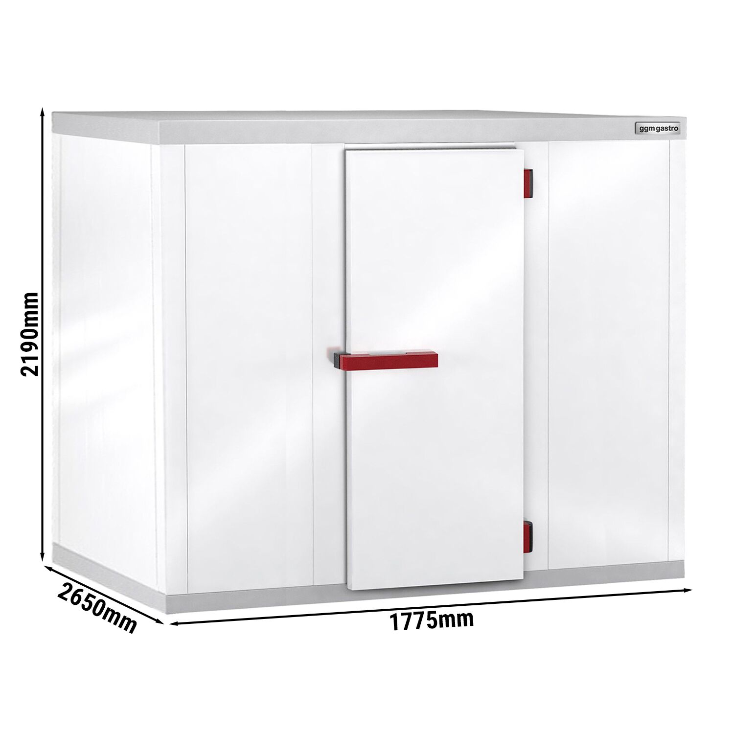 Mrazicí box - 1775x2650 mm - výška 2190 mm - 7,52 m³