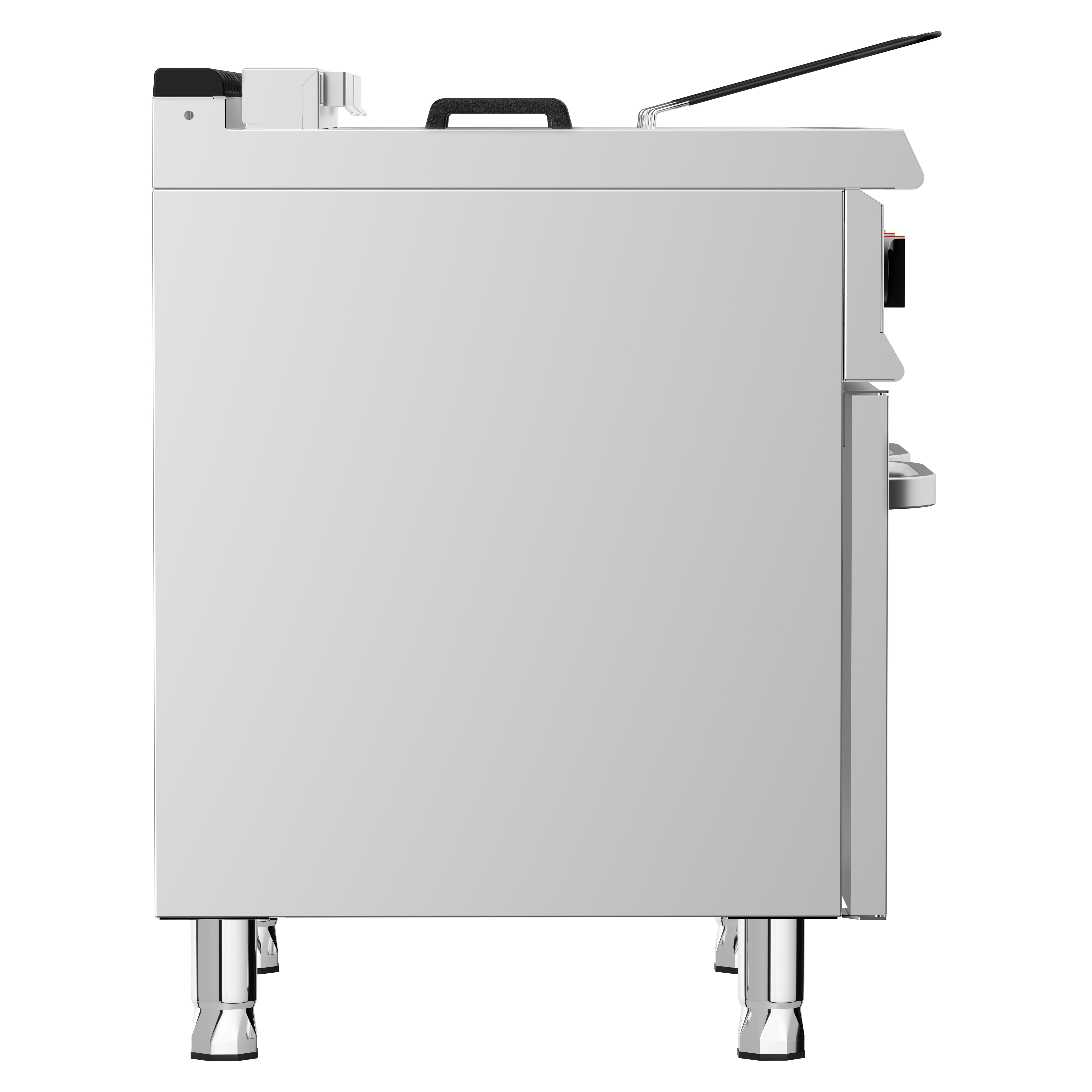 Friteuse électrique double – 18+18 litres – 28 kW – incl. soubassement avec 2 portes