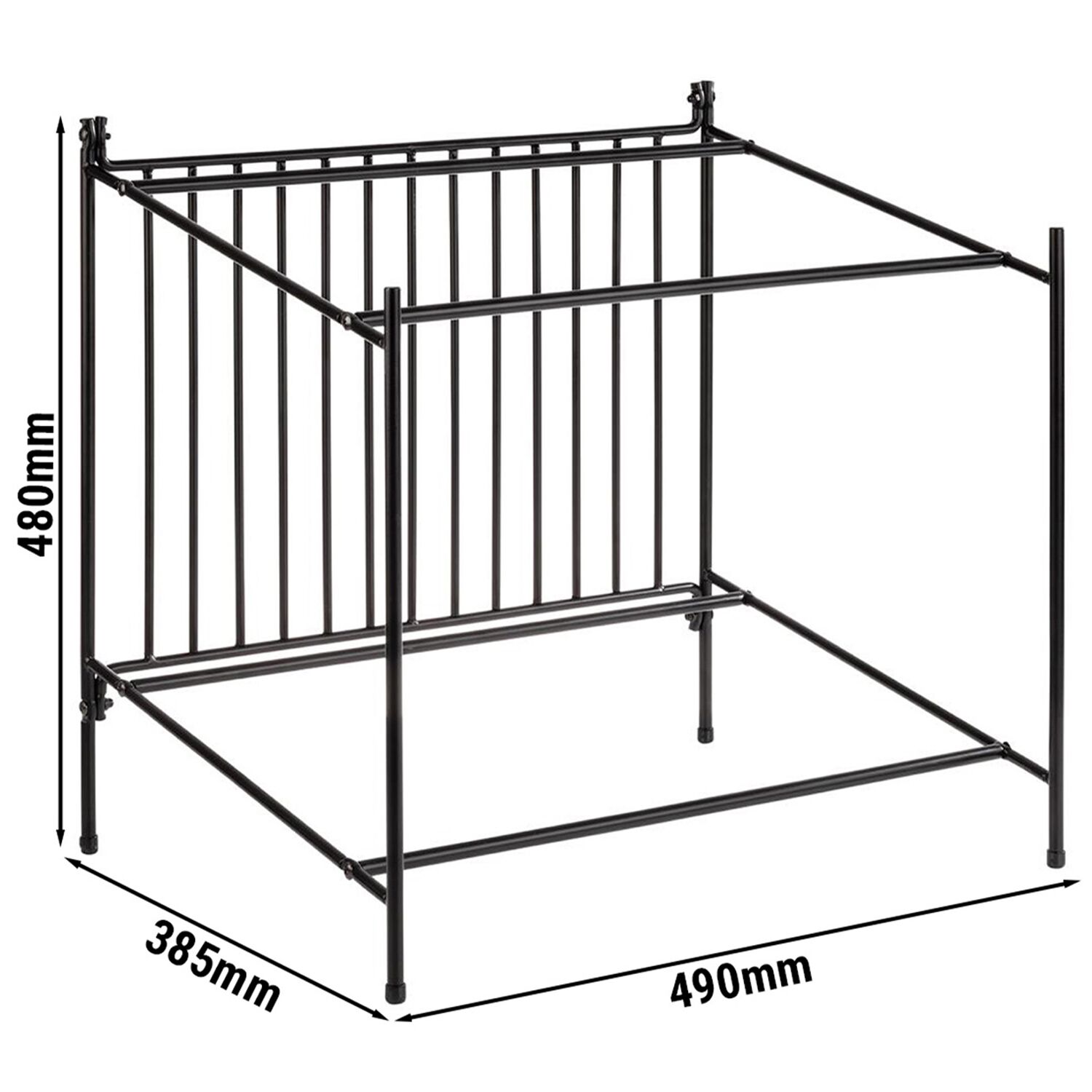 Support buffet - SUPERBOXEN - Support en métal - Noir - Hauteur:480mm - compatible avec GN 1/1 & GN 1/2