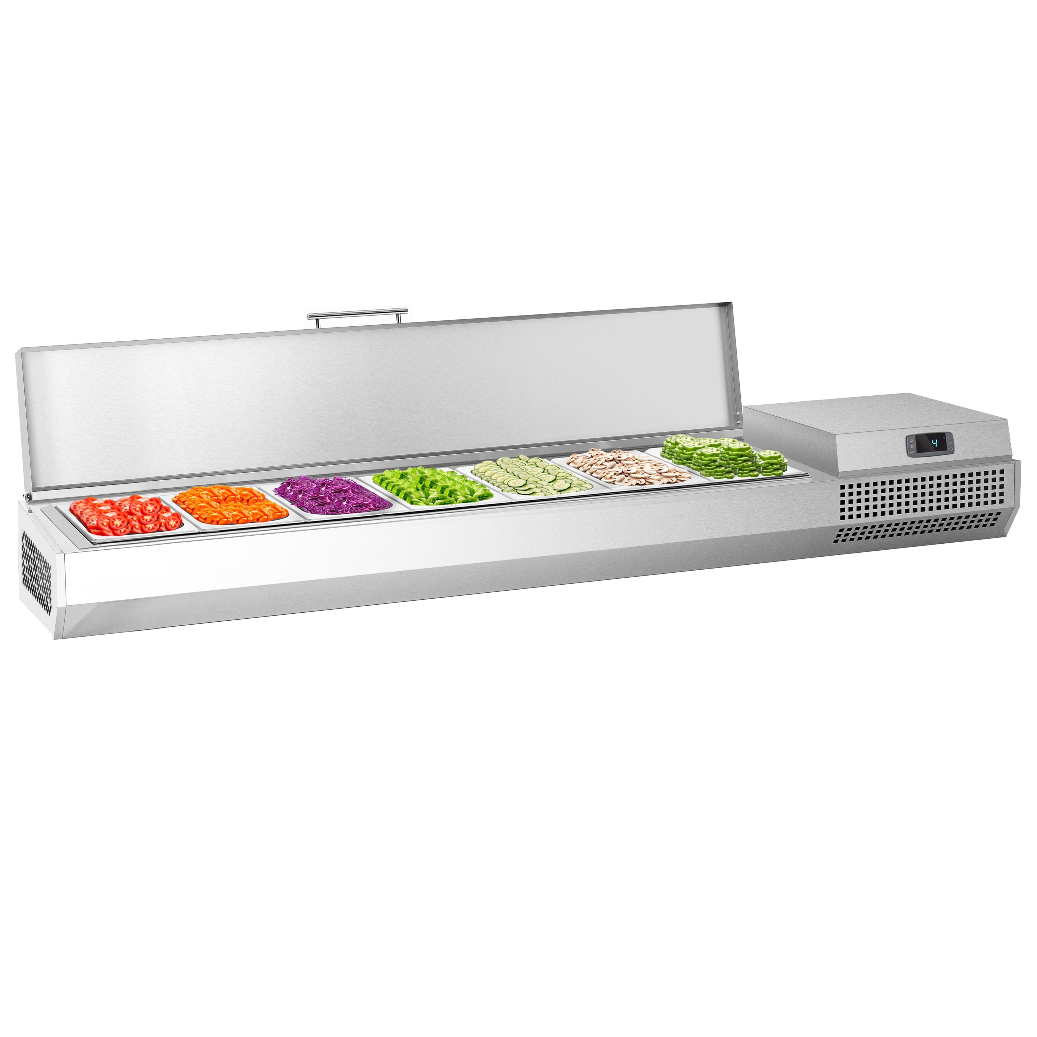 Vitrine Réfrigérée à Ingrédients PREMIUM PLUS - 1733x413mm - 6x GN 1/3