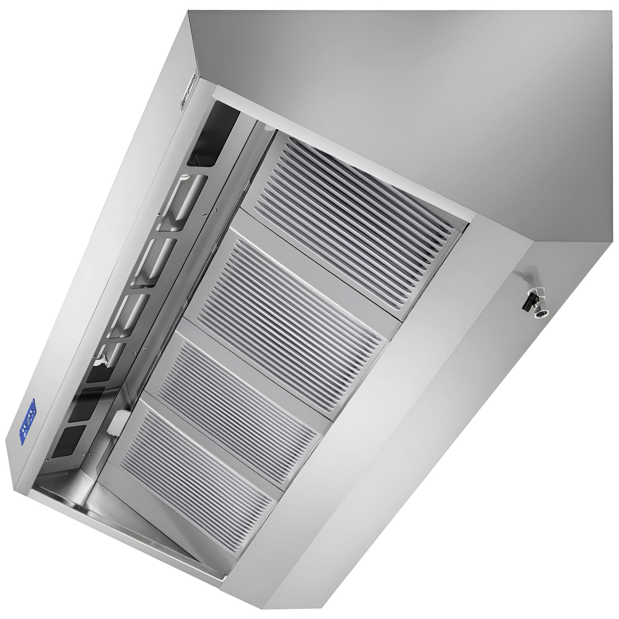 Hotte murale avec moteur - 2200 mm - Régulateur, filtre et lampe
