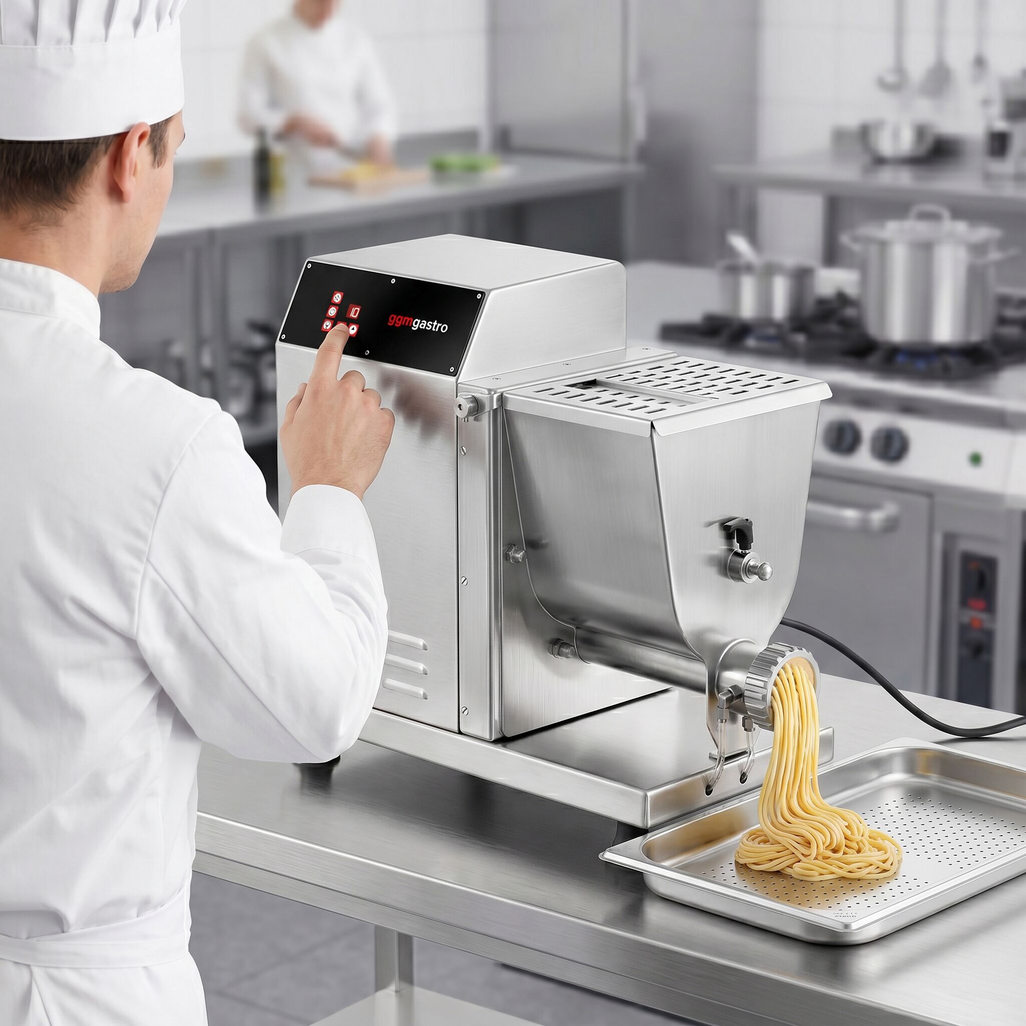 Machine à pâtes électrique - 13 kg/h - 550 Watt - incl. matrice aveugle