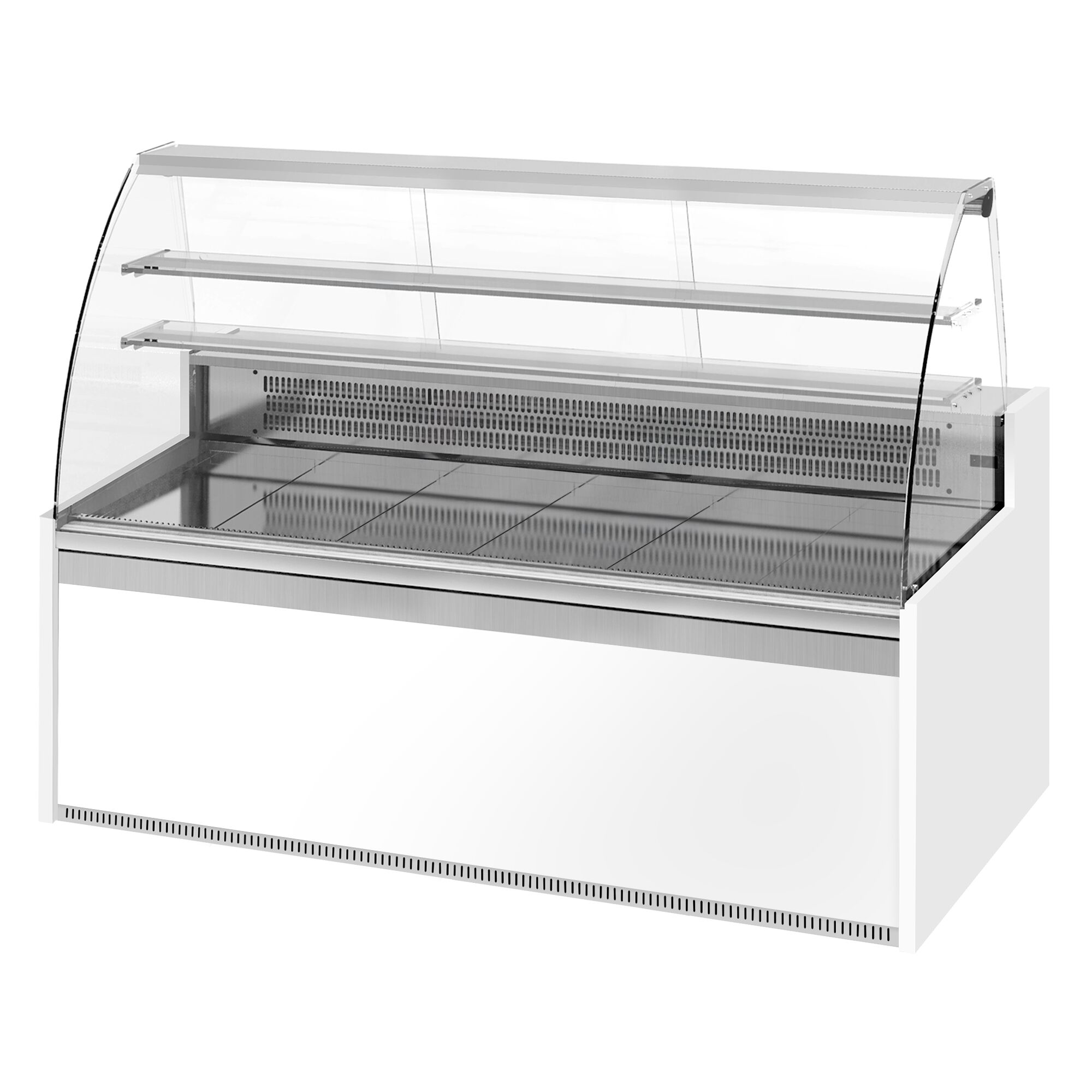 Comptoir vitrine réfrigérée - 1935x985mm - +4/+8°C - 327L - 3 portes - Éclairage LED