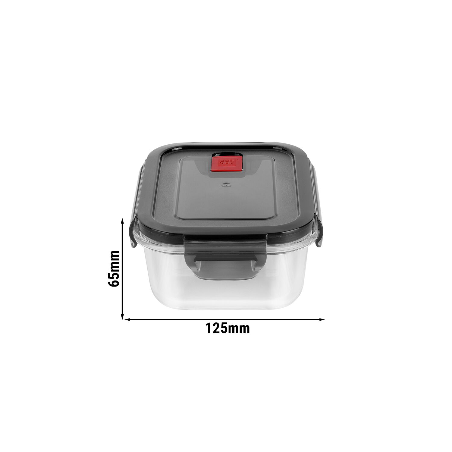 ZWILLING | Gusto Rectangular Borosilicate Glass Food Container – 170×125×65 mm - Airtight, Leakproof