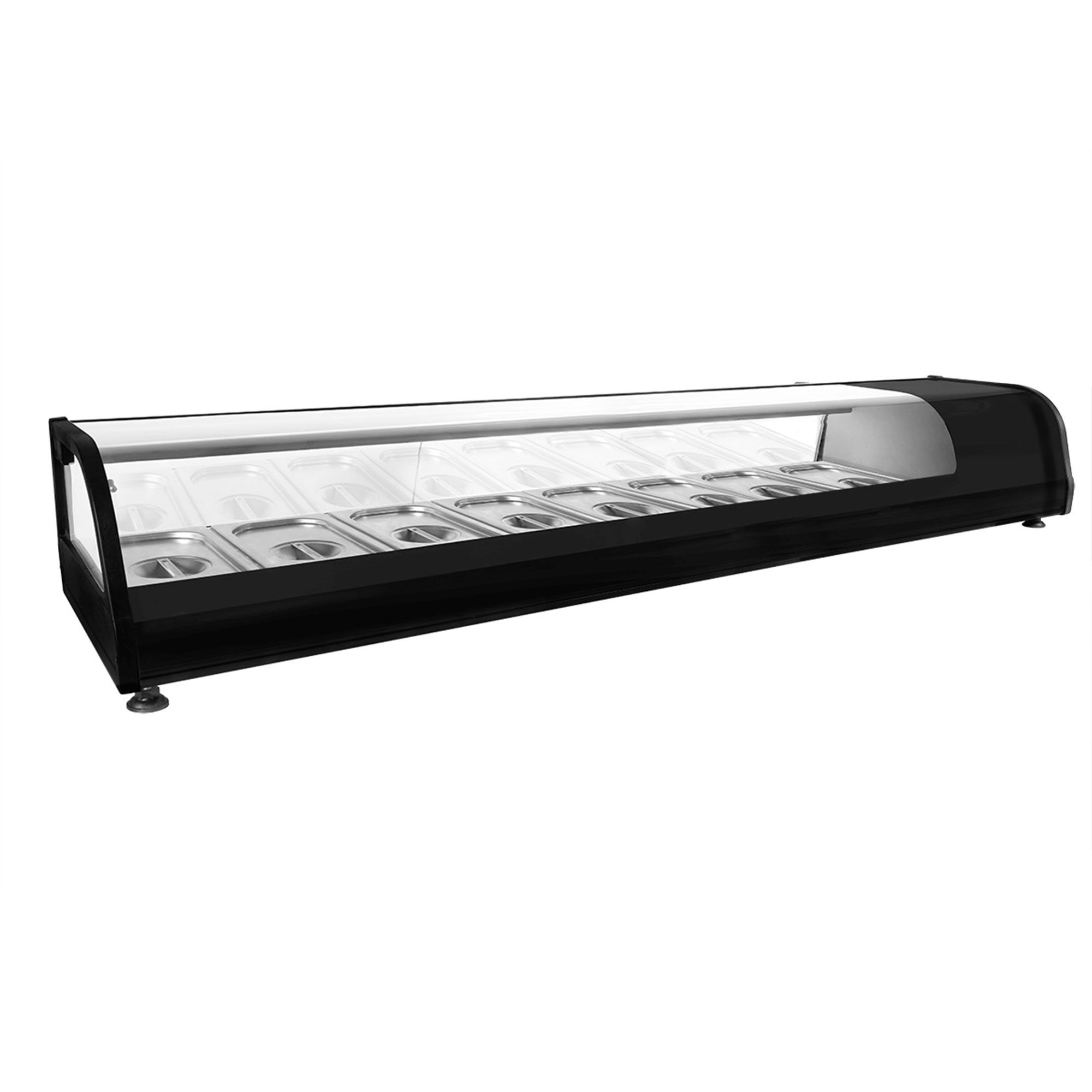 Vitrine à tapas réfrigérée PREMIUM - 1750x400mm - 8x GN 1/3