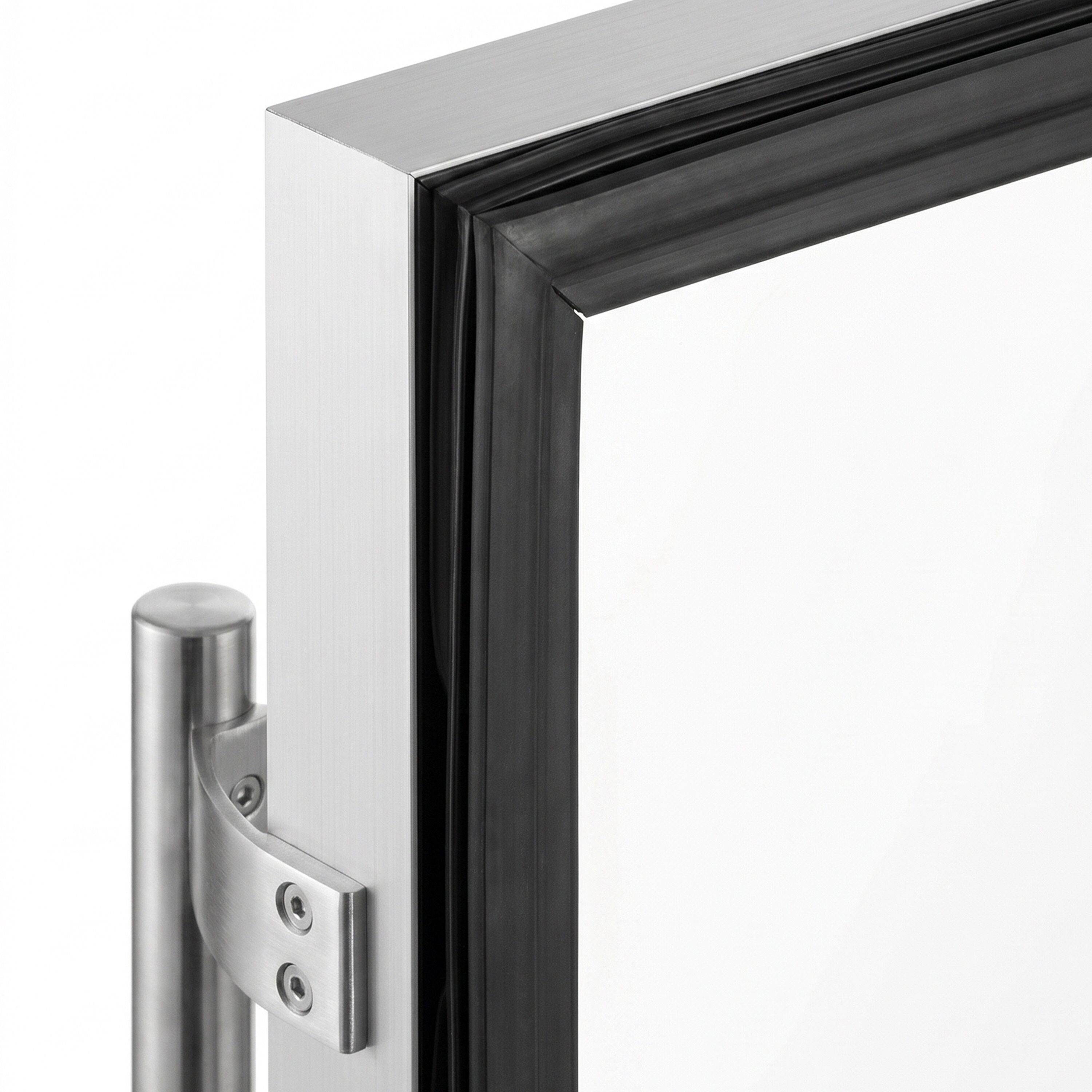 Koelwerkbank PREMIUM - 903x700mm - met 2 glazen deuren