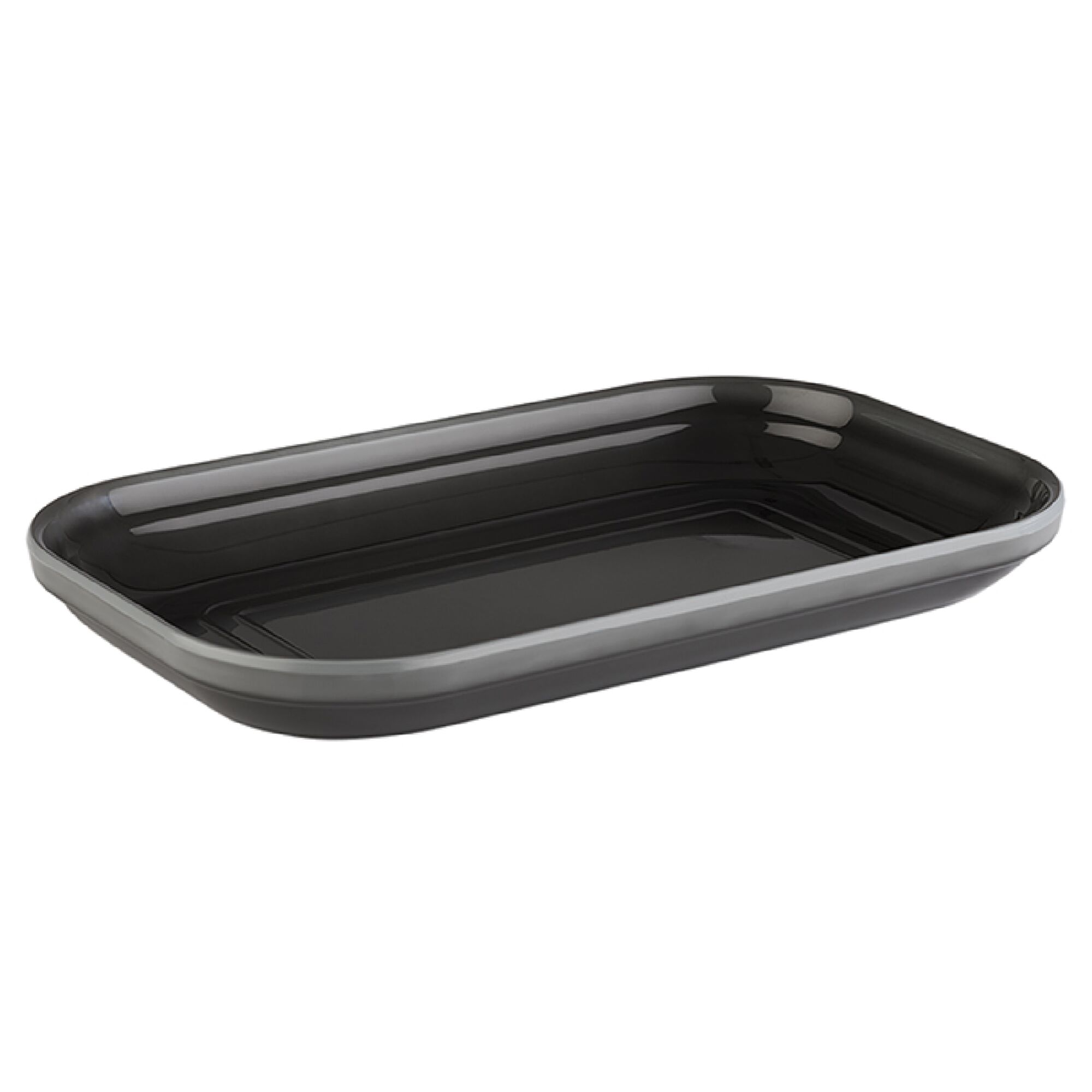 (6 pièces) Plateau GN 1/4 – EMMA – Mélamine – Hauteur : 30 mm – Gris