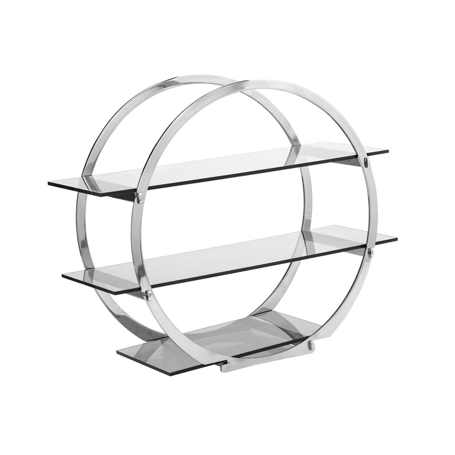 Présentoir buffet / étagère - Ø 450 mm - chromé