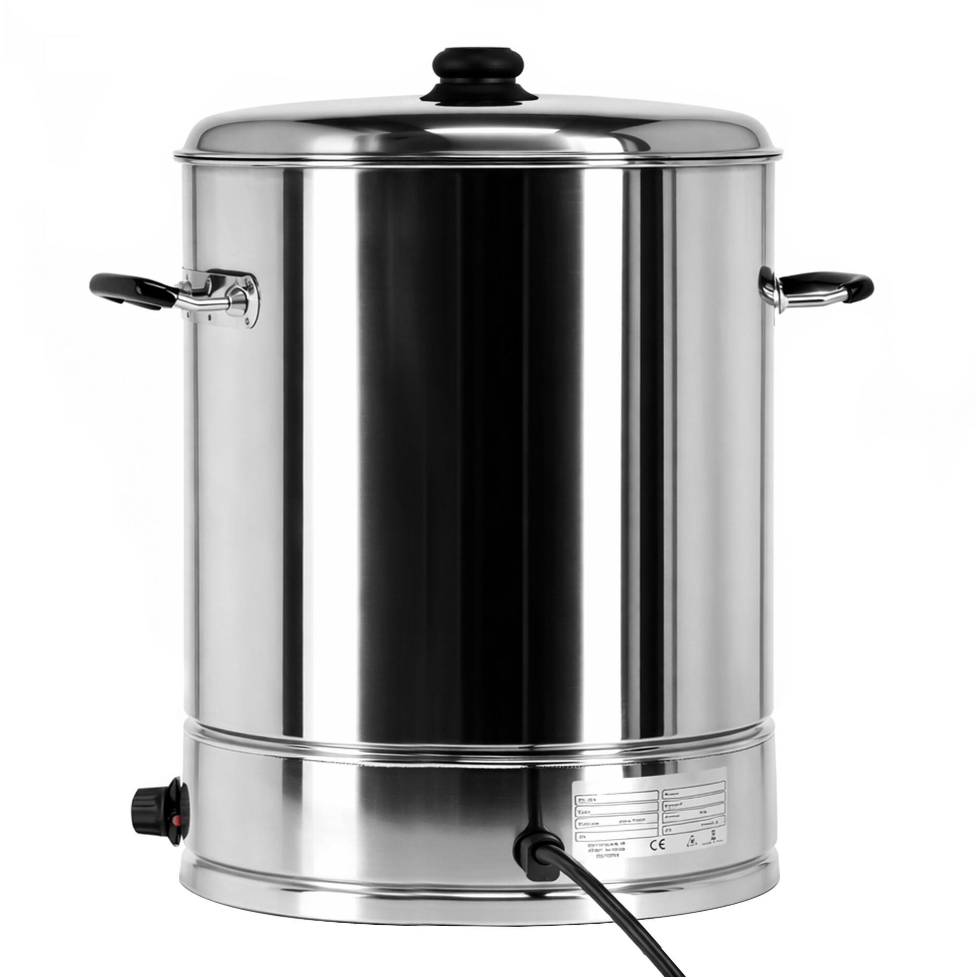 Vattenkokare och glöggvärmare - 21 l - 3 kW - rostfritt stål - med tappkran - justerbar termostat